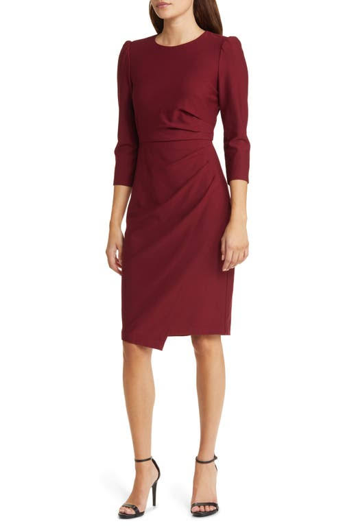 Eliza J Pleated Long Sleeve Dress In OZ_OSUHR5DX