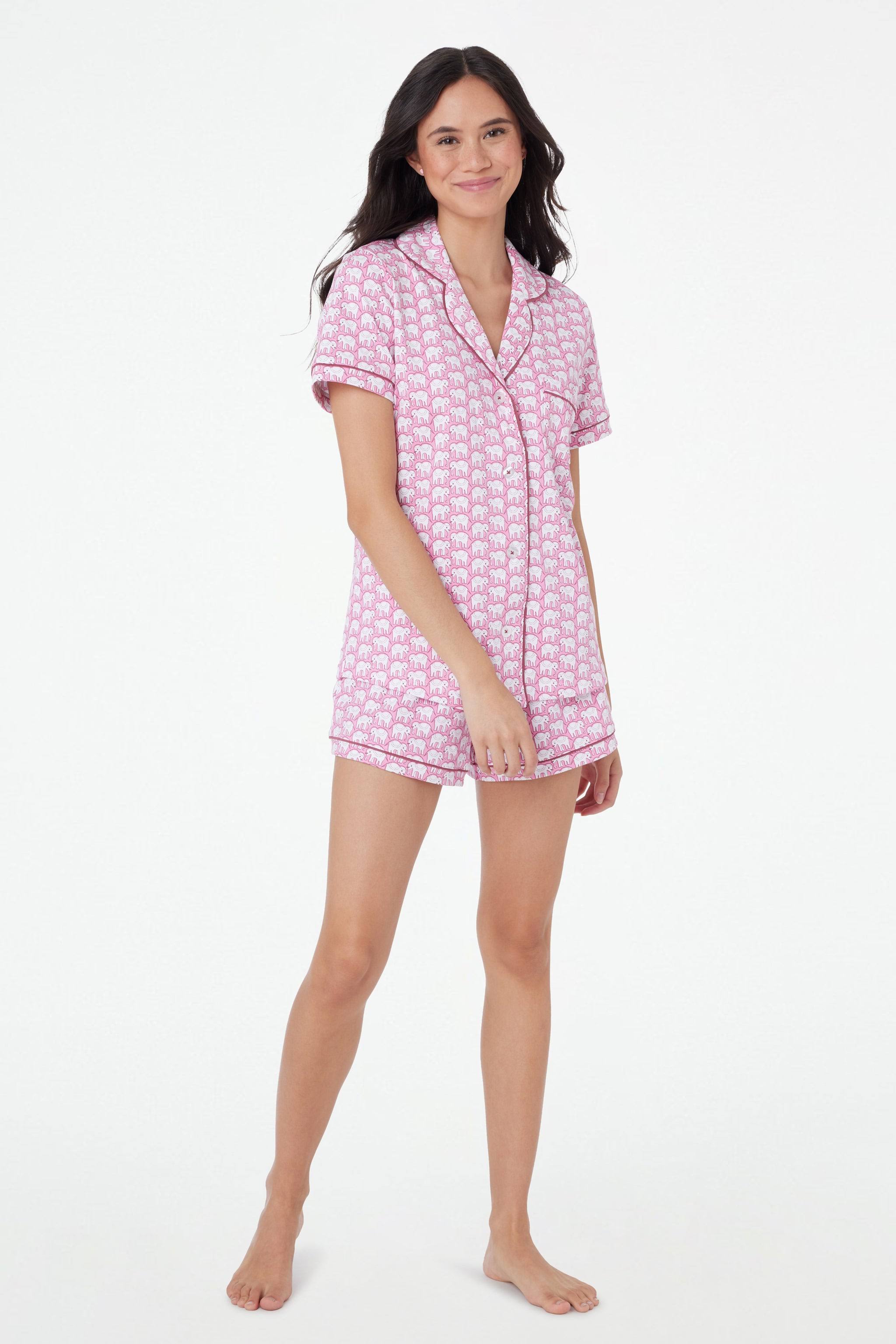 Roller Rabbit Hathi Polo Pajamas Pink BZ_XEV5FGT1