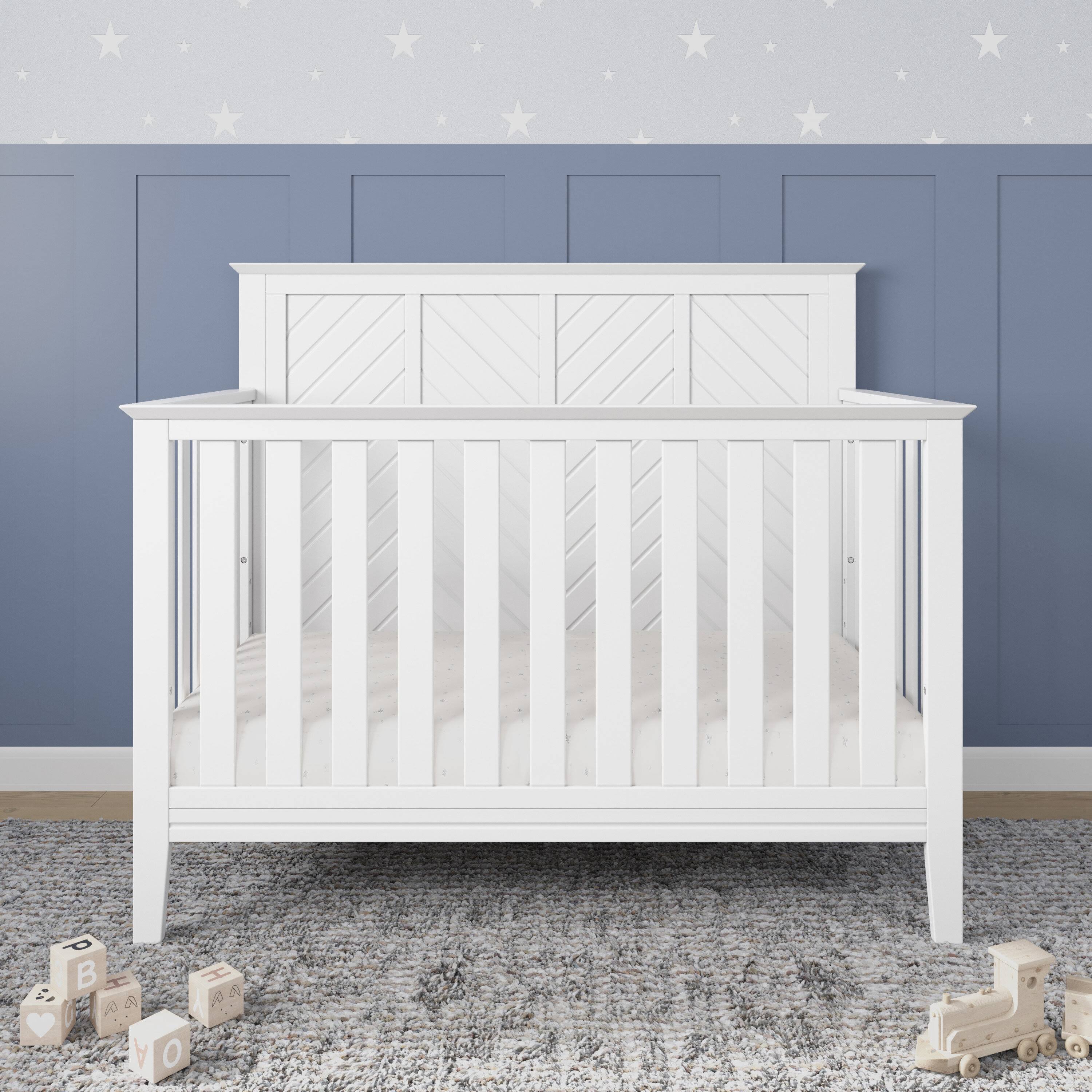 Child Craft Atwood 4-In-1 Convertible Baby Crib (Matte White) XY_CXVLKPJO