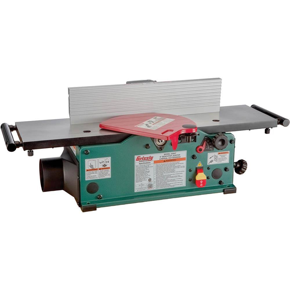Grizzly G0947 - 8 Benchtop Jointer With Spiral-Type 22_SIKVEC7A