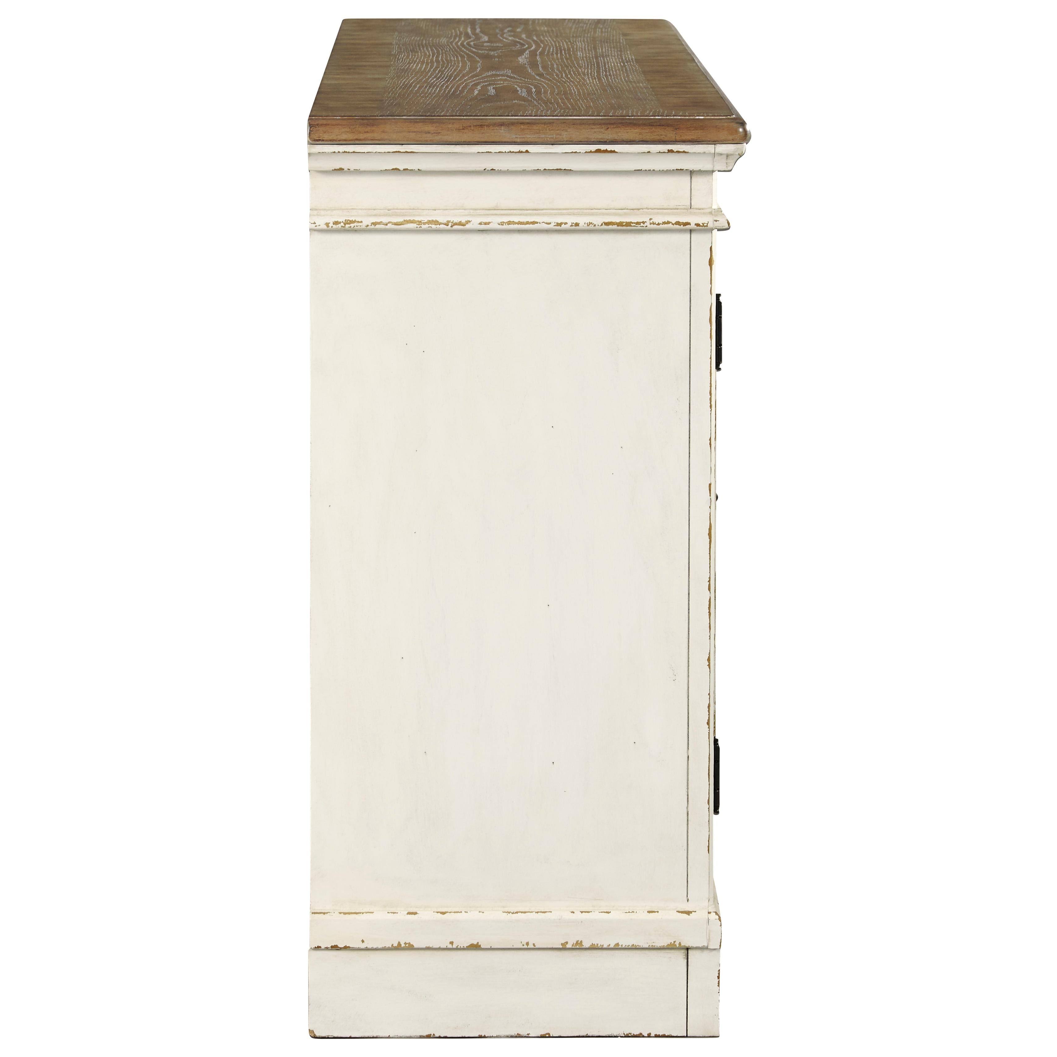 Realyn Dining Server, Chipped White By 4D_3XSYTD5X