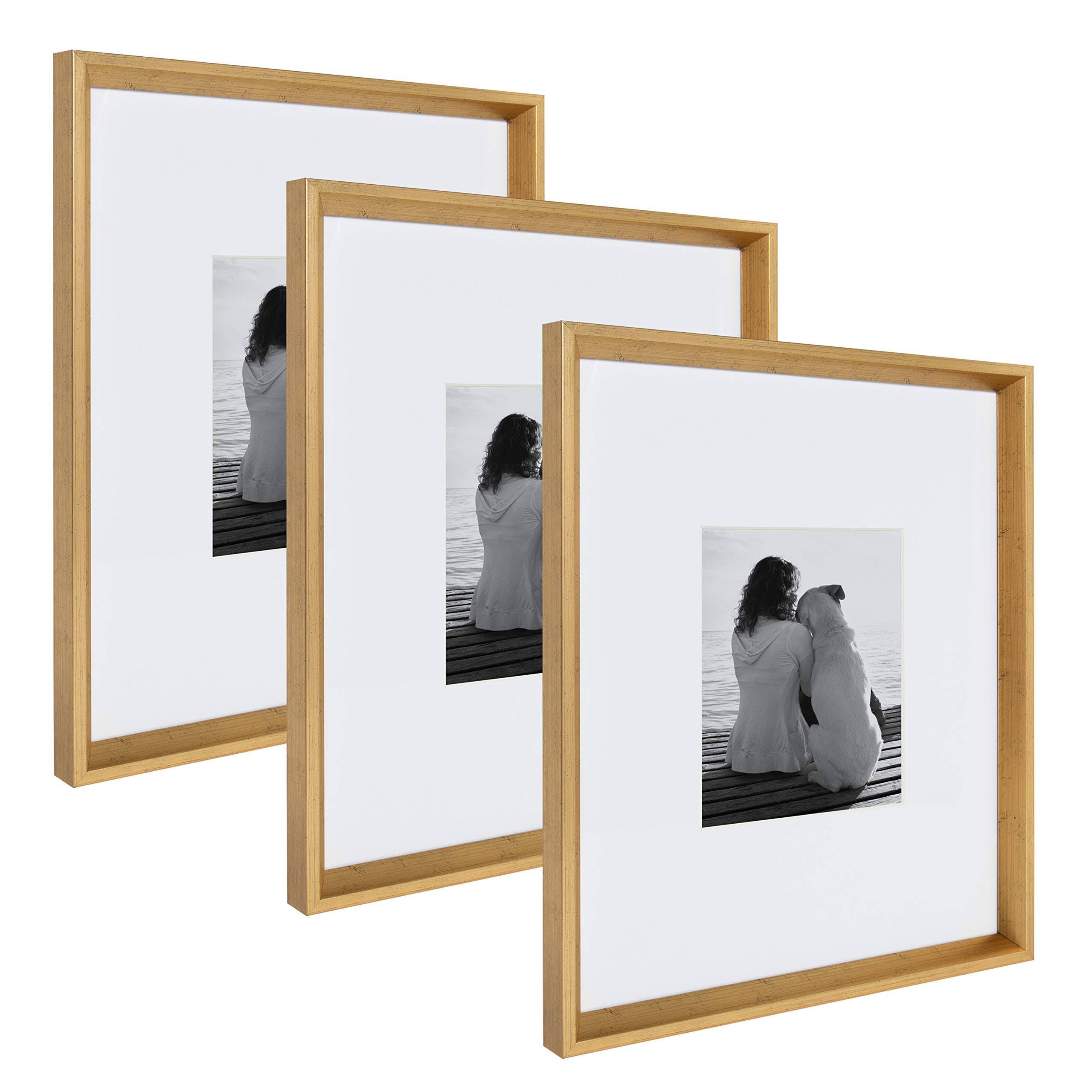 Kate And Laurel Calter 3-Piece Matted Wall Picture Frame Set Size: 8x10 16x20 H8_5JBXCHW2