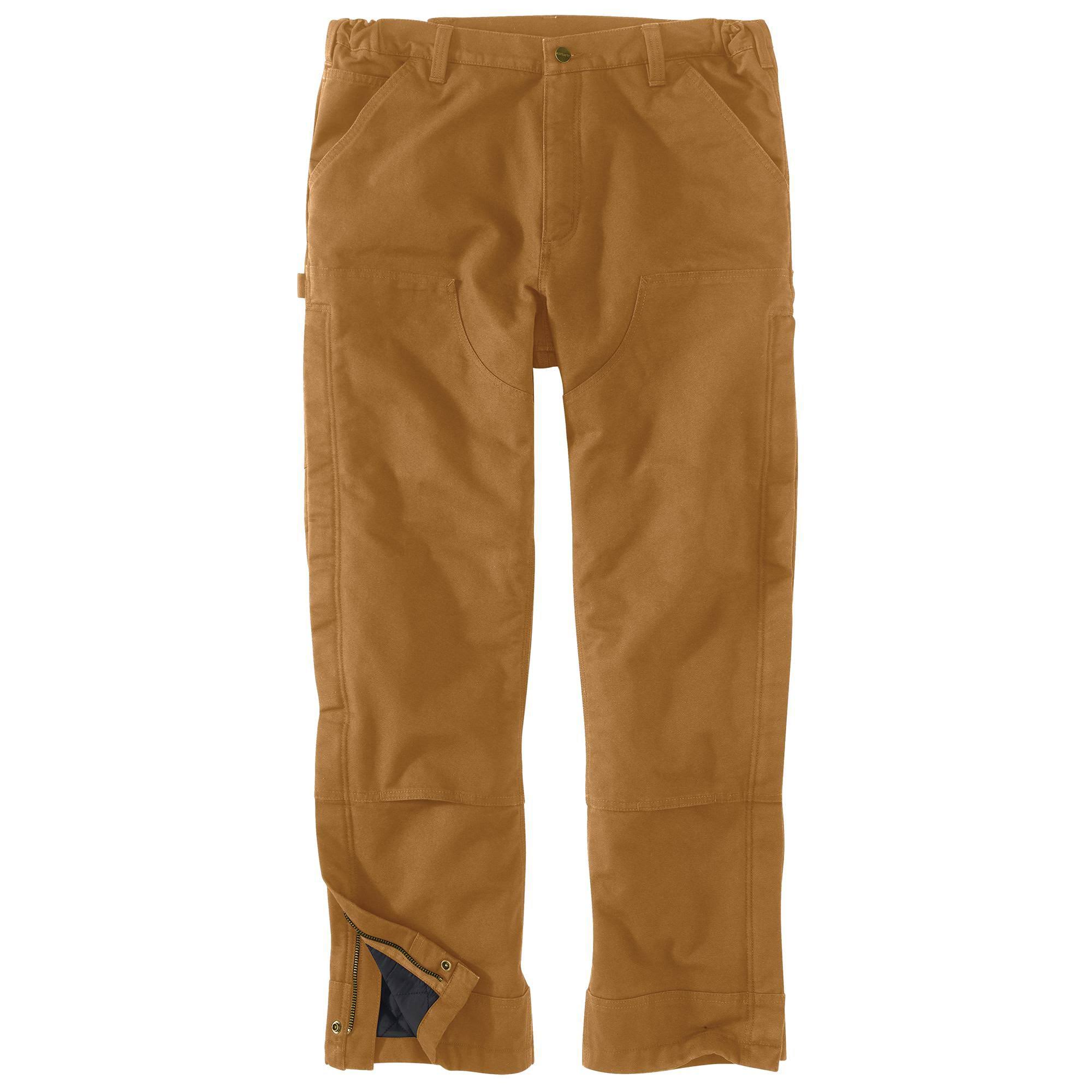 Carhartt Men's Loose Fit Washed Duck Insulated Pant | Brown | 1O_ZFEMZIHS