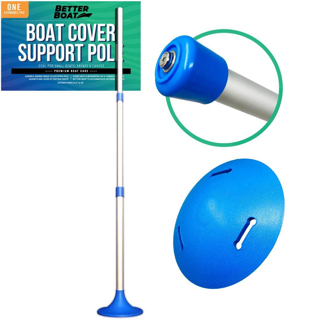 Boat Cover Support Poles 2 Pk Support Systems - Two Adjustable Small To Large Posts Boat Cover Pole For Jon Boat Pontoon Boat Cover Aluminum AP_HFMMURLN