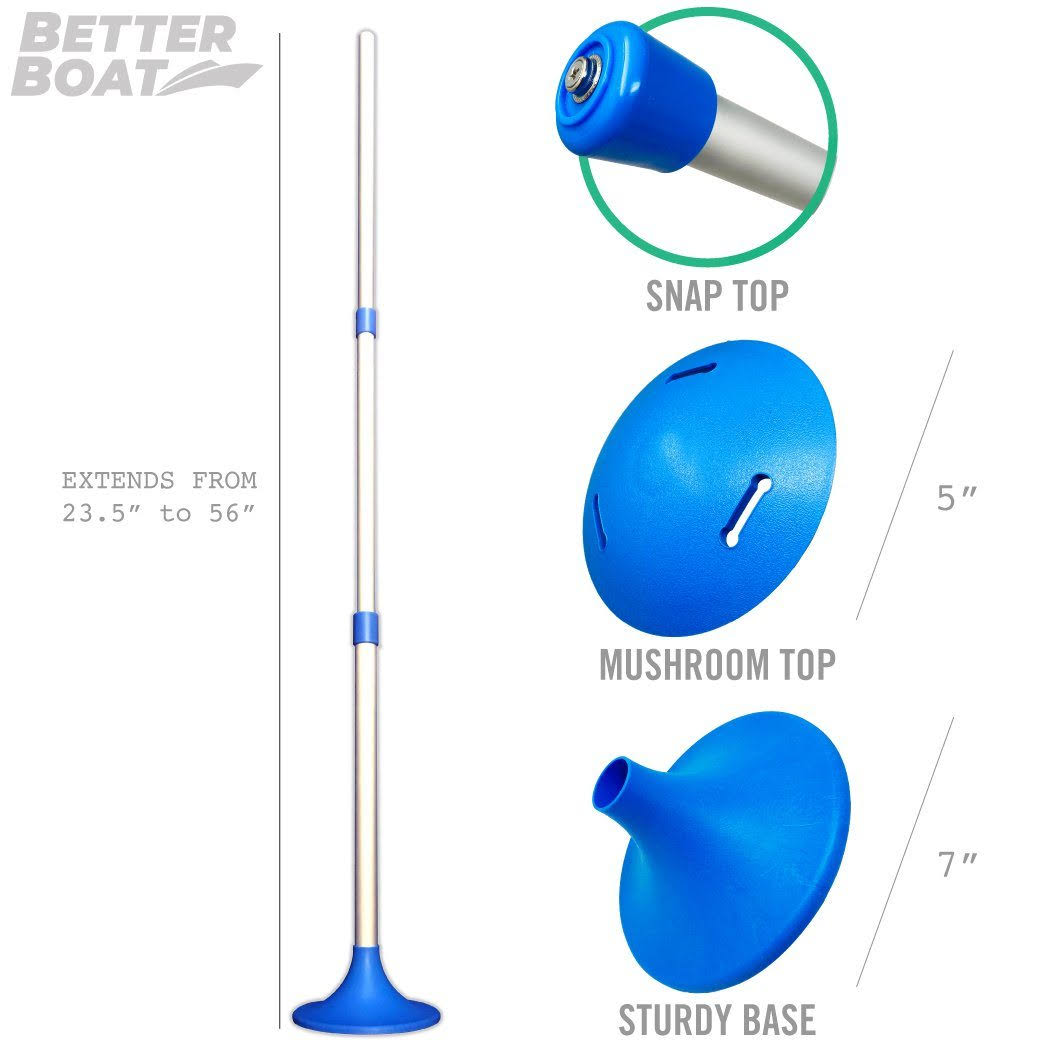 Boat Cover Support Poles 2 Pk Support Systems - Two Adjustable Small To Large Posts Boat Cover Pole For Jon Boat Pontoon Boat Cover Aluminum AP_HFMMURLN
