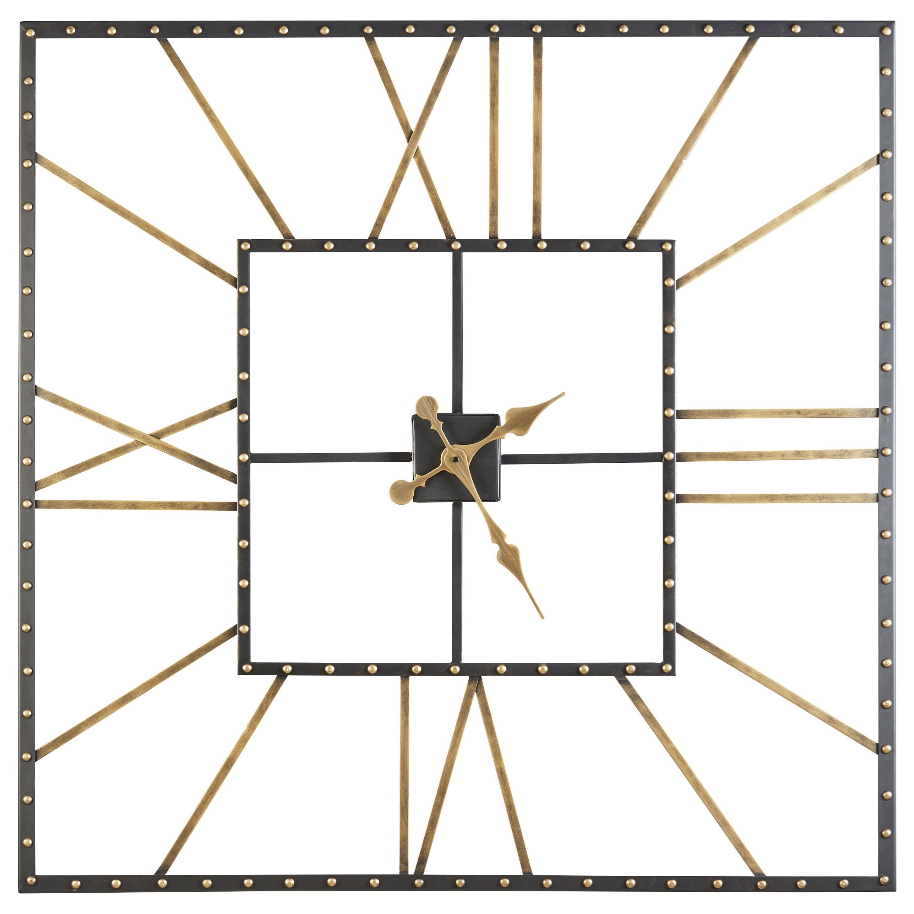 Thames Wall Clock, Black/Gold Finish By PQ_IYUWWHWA