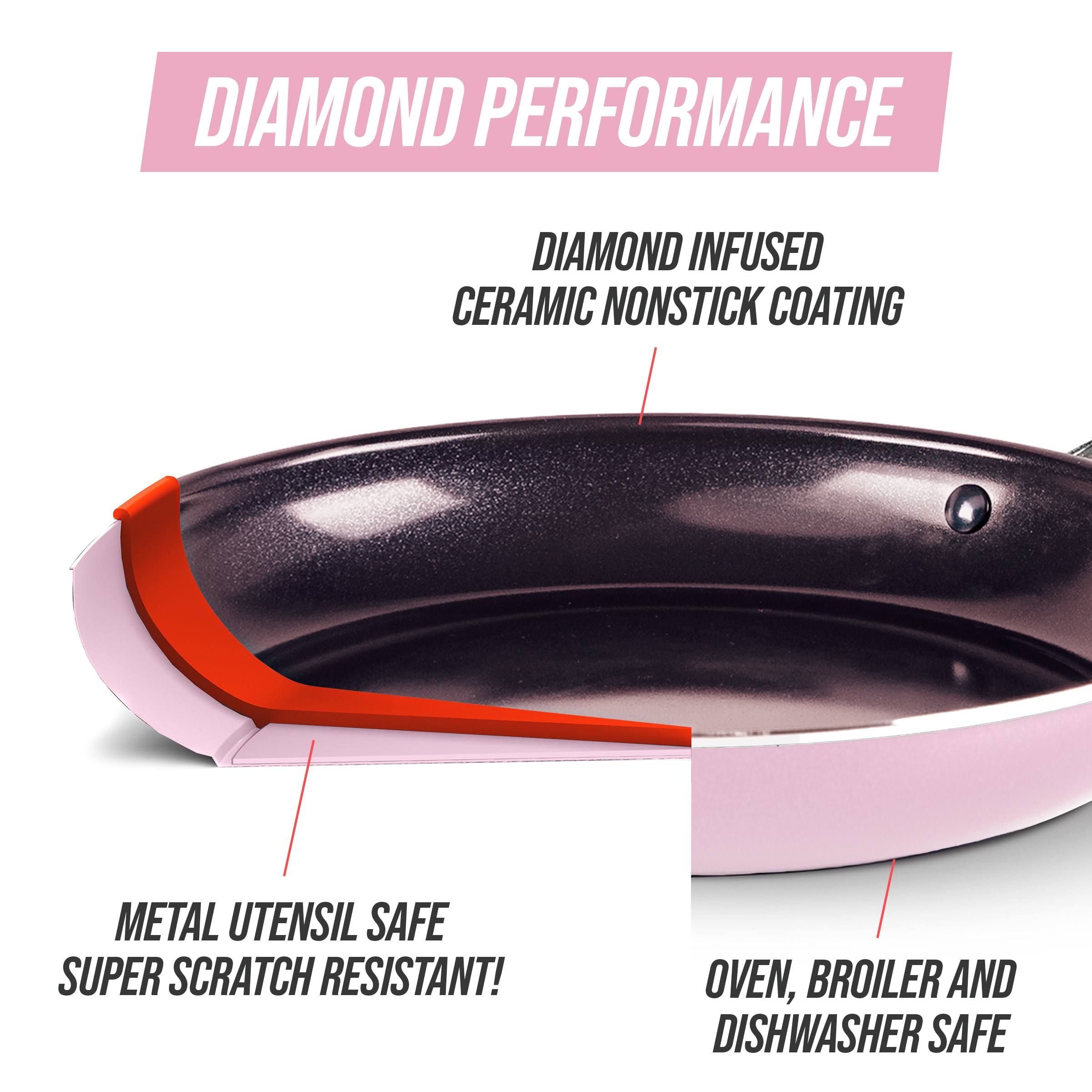 Blue Diamond Pink 12-Piece Cookware KF_VCNCECLC