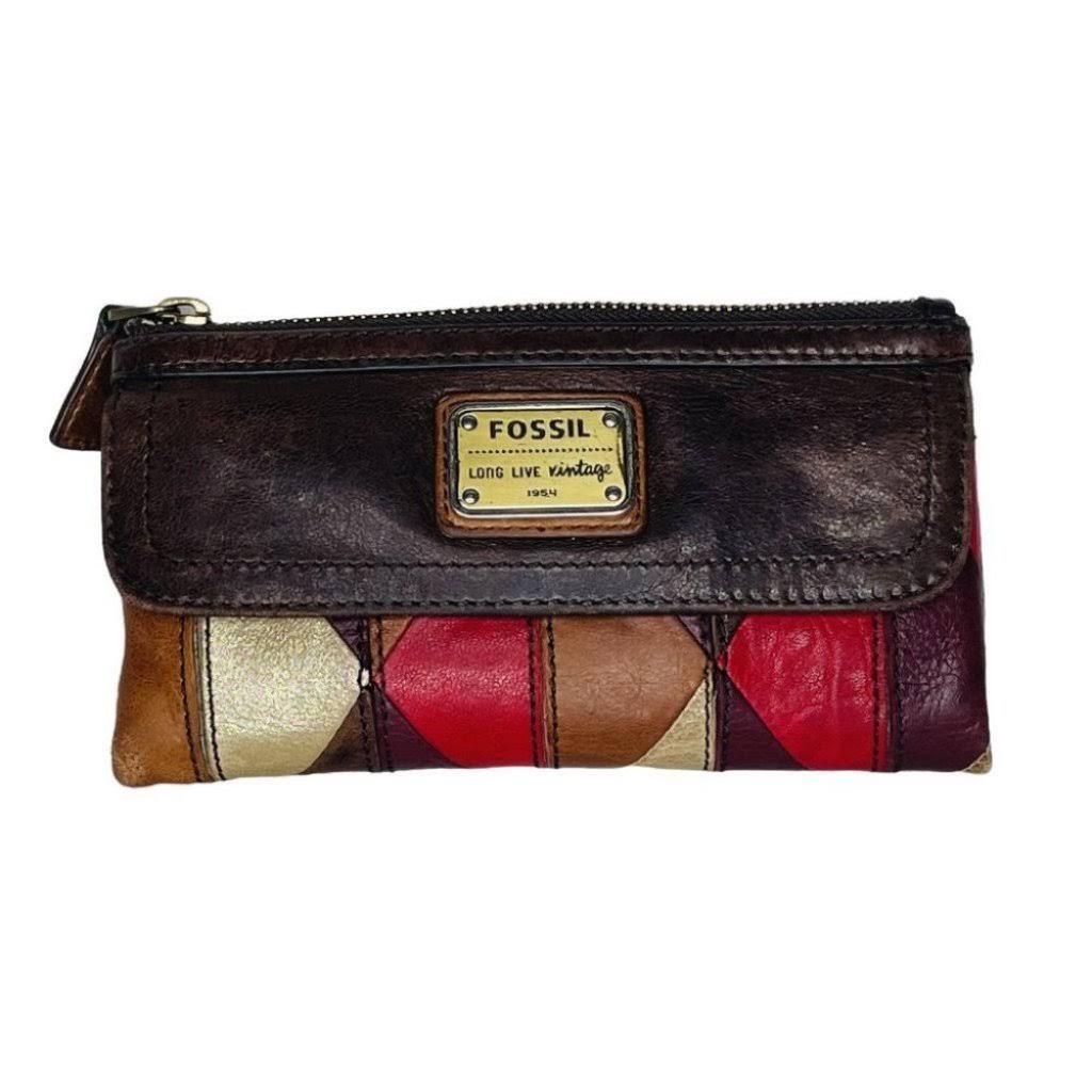 Fossil Women's Emory Leather Clutch Wallet, AY_LLYOCKKJ