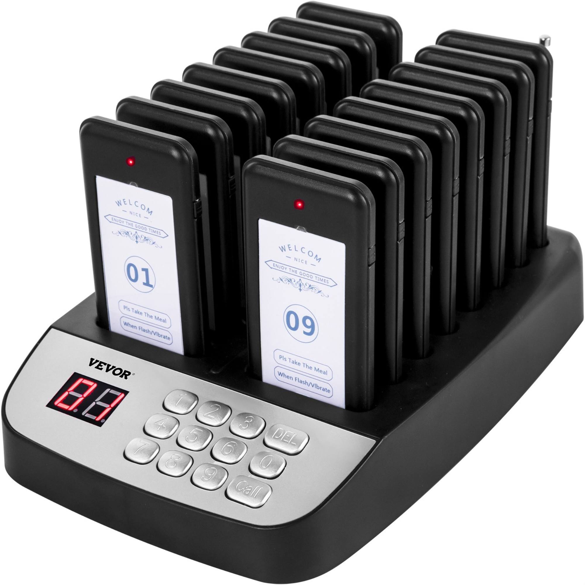 Vevor Restaurant Pager Paging System 10 Coasters Wireless Pagers For XQ_ZOTMMTU9