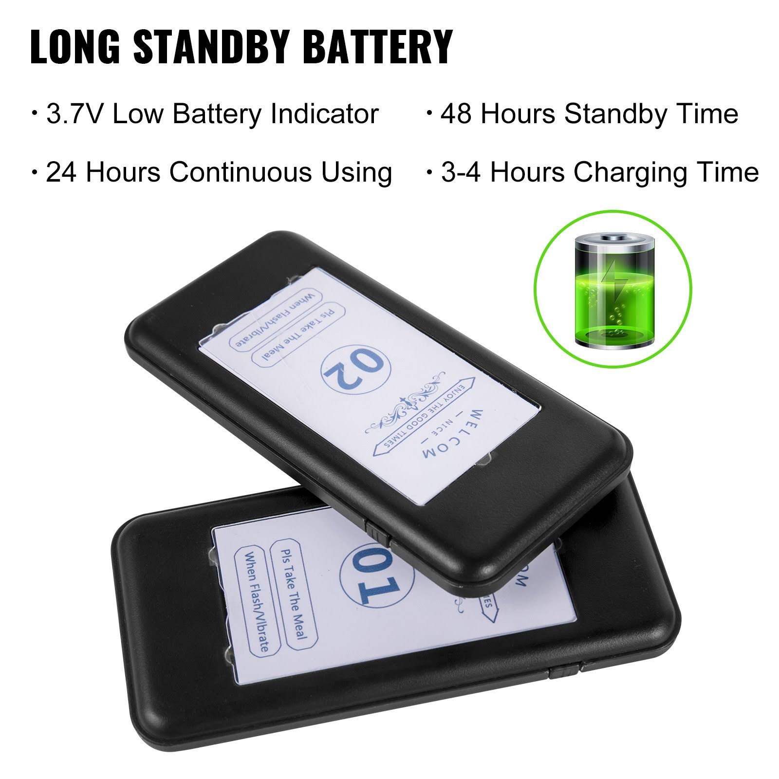 Vevor Restaurant Pager Paging System 10 Coasters Wireless Pagers For XQ_ZOTMMTU9
