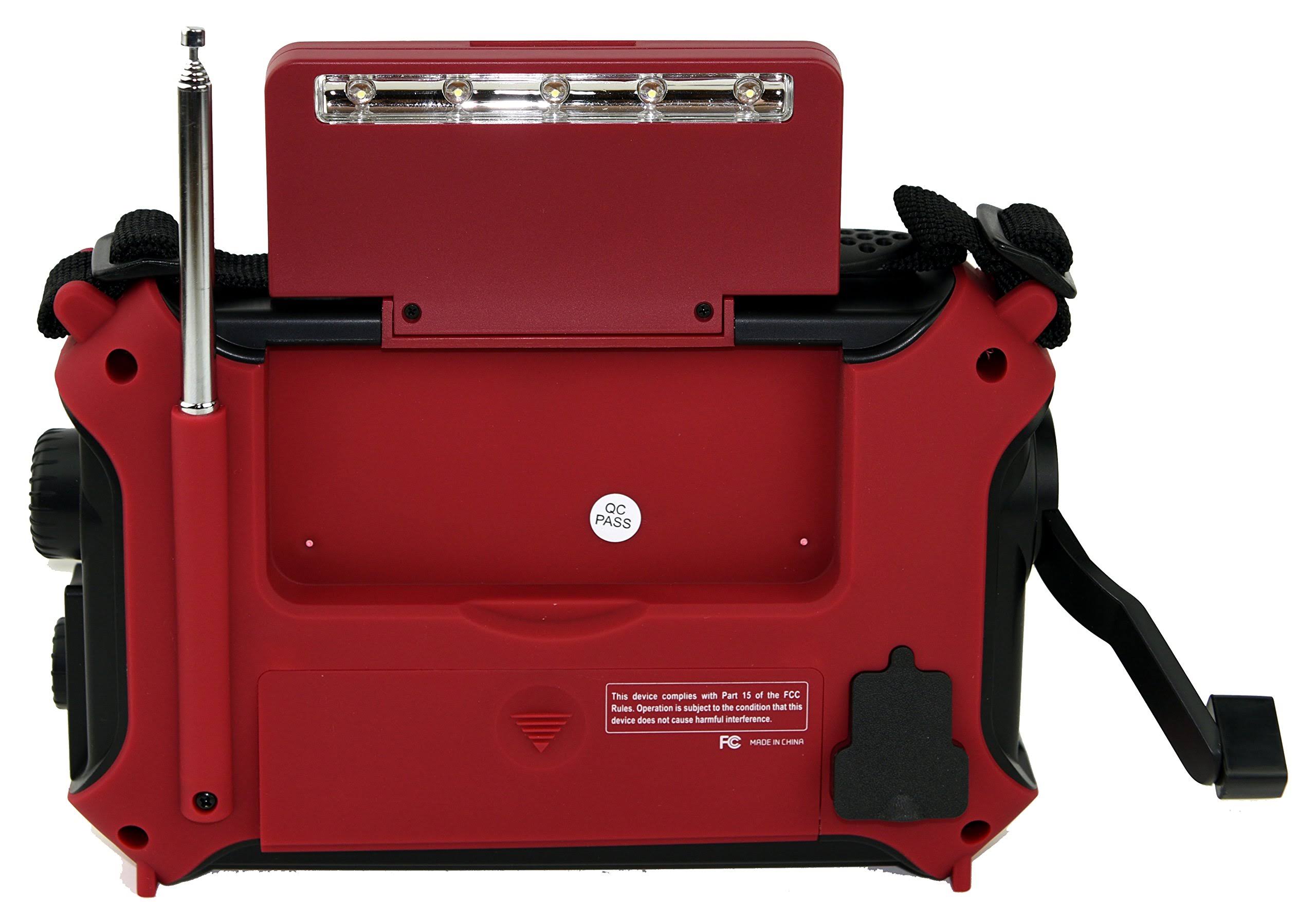 Kaito Ka500ip-Red Voyager Solar/Dynamo Am/Fm/Sw Noaa Weather Radio With Alert And Cell Phone Charger, EZ_2FXAFAP1