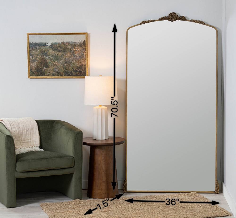 Aticus Ornate Mirror Size: 70.5 H X 36 LV_44Q6ZQLA