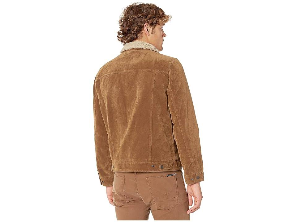Levi's Cognac Sherpa-Lined Faux Suede Trucker Jacket - Cognac RC_0Z5Q2ZWY