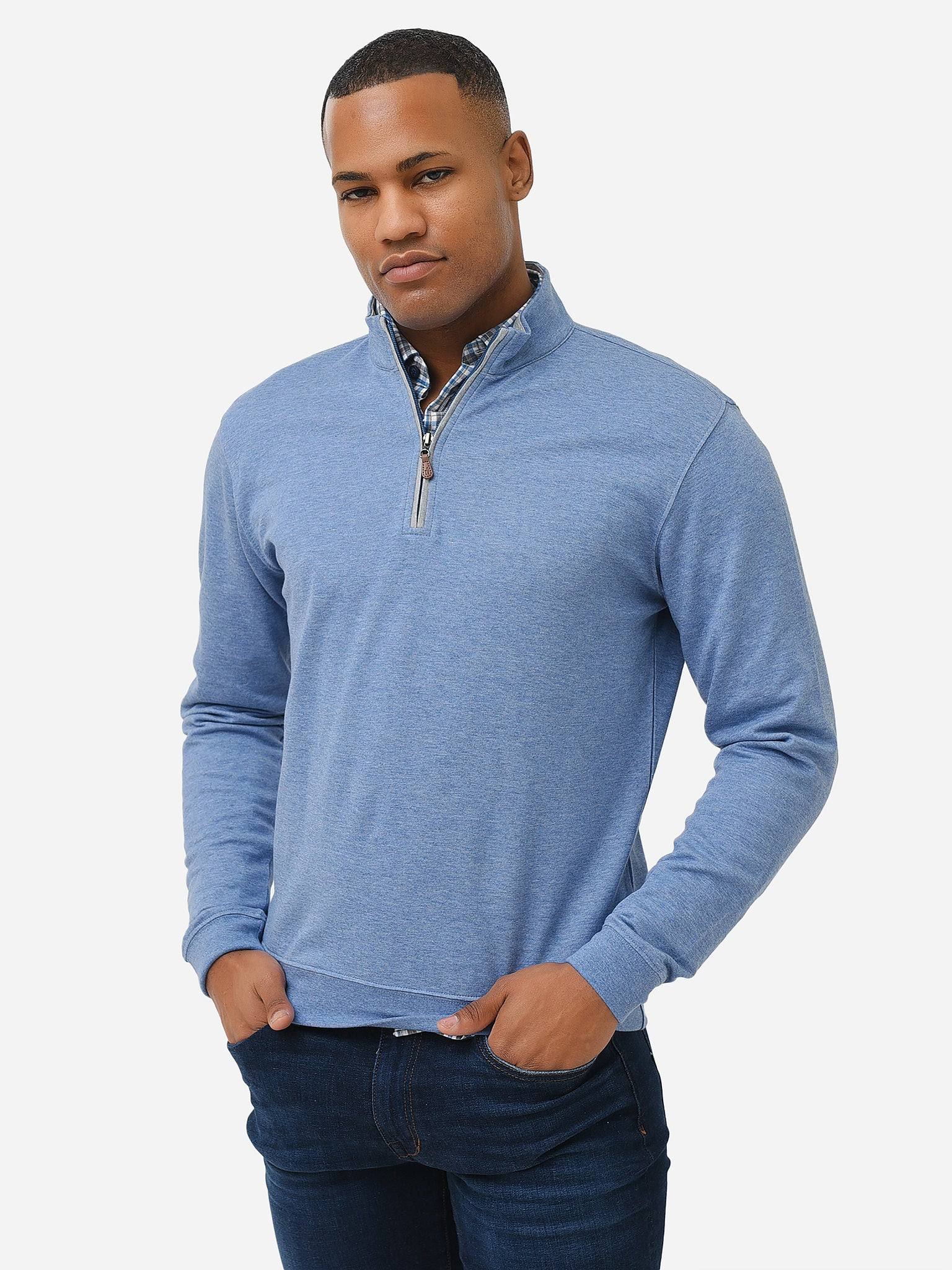 Johnnie-O Sully 1/4 Zip Pullover, Laguna Blue, 0X_9BJTTNTC