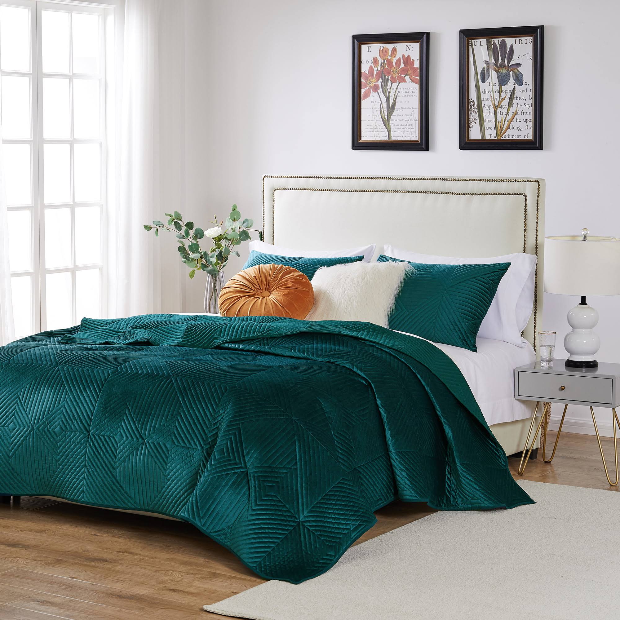 Barefoot Bungalow, Riviera Velvet Quilt Set 2-Piece Twin/Xl, 4S_EDOP4CFU