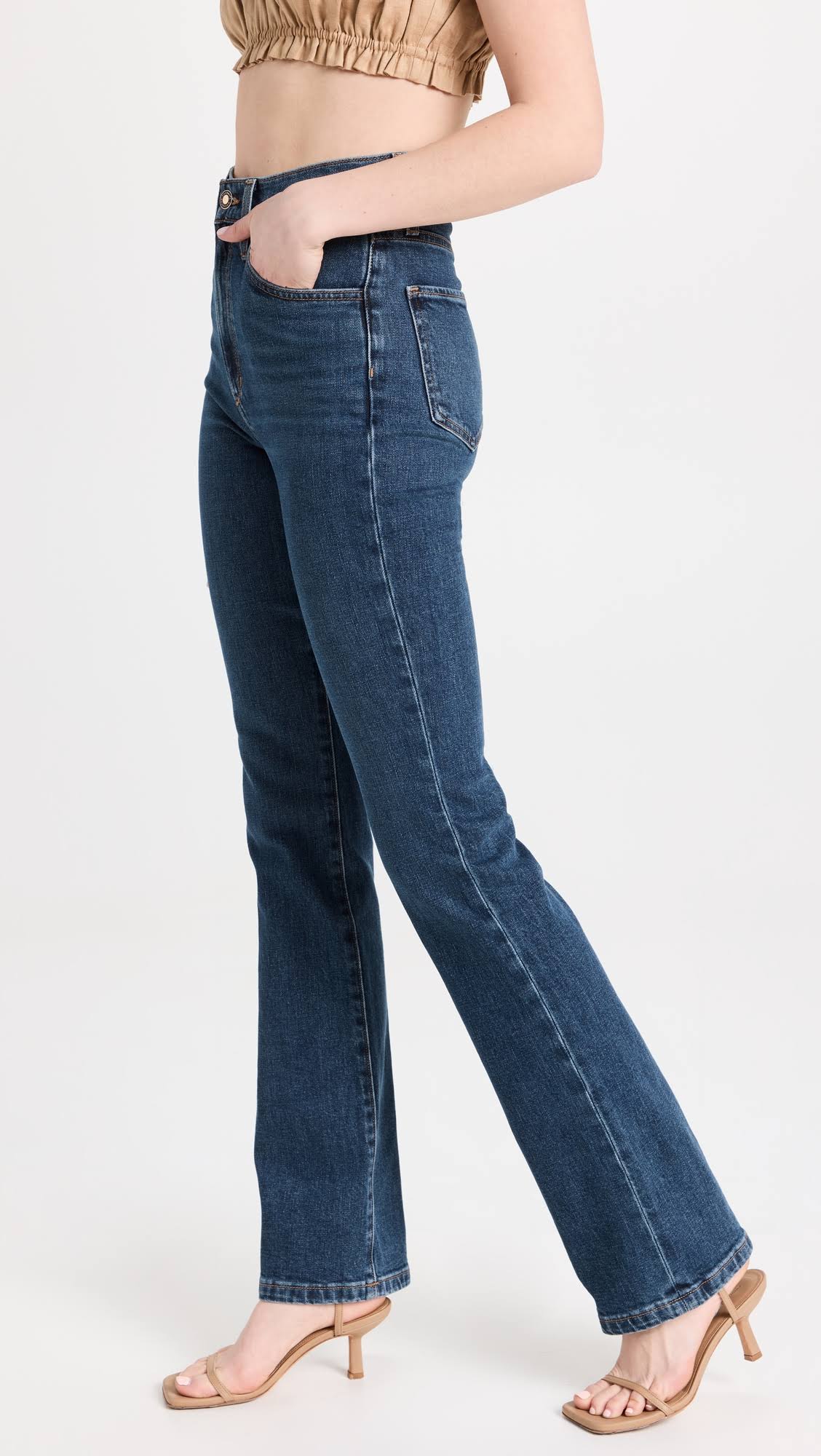 Favorite Daughter Valentina Super High Rise | Blue | Size 34 | 33_W3FGVLNE