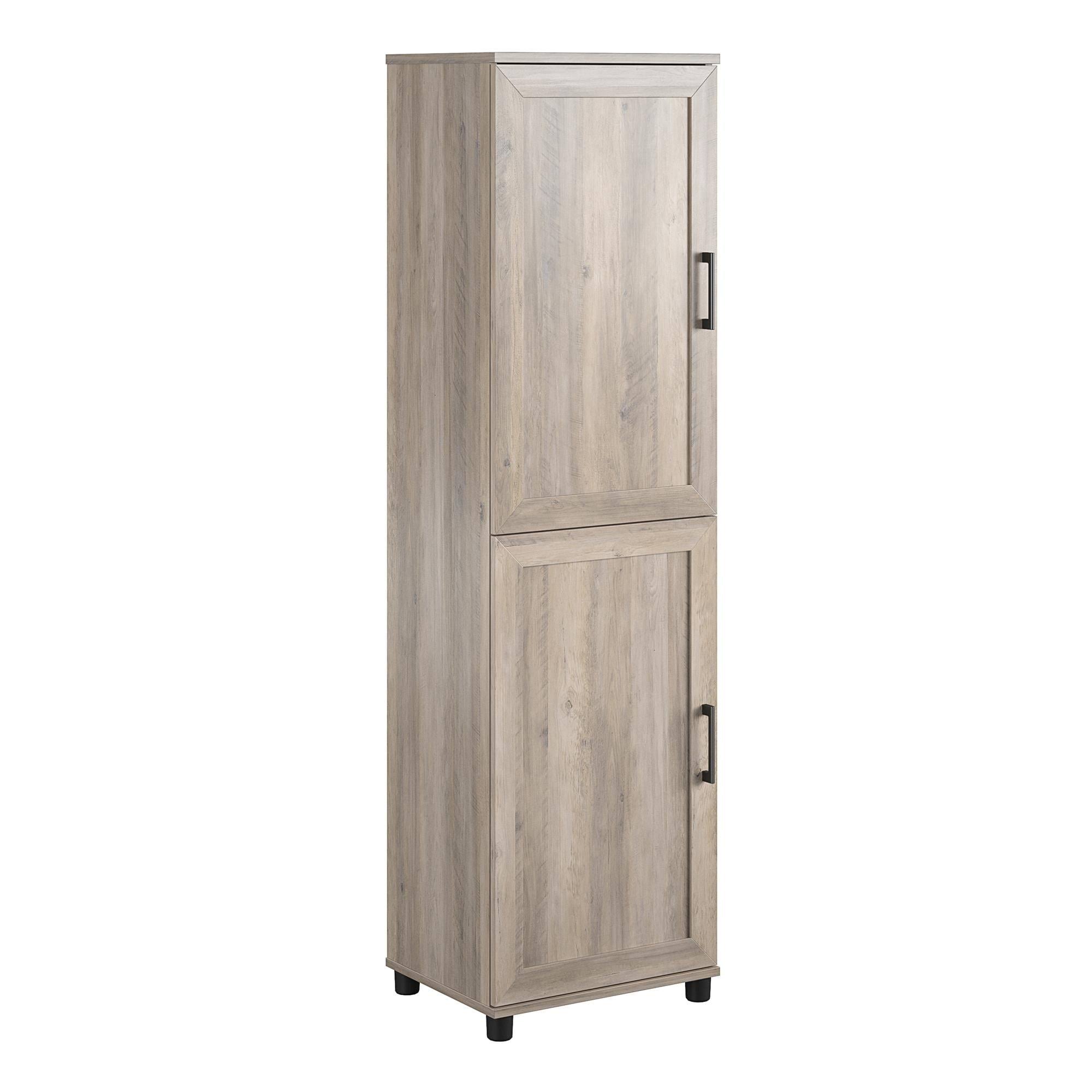 Systembuild Evolution Dwyer 2 Door Kitchen Pantry Cabinet In Gray 2A_YUMNOFFW