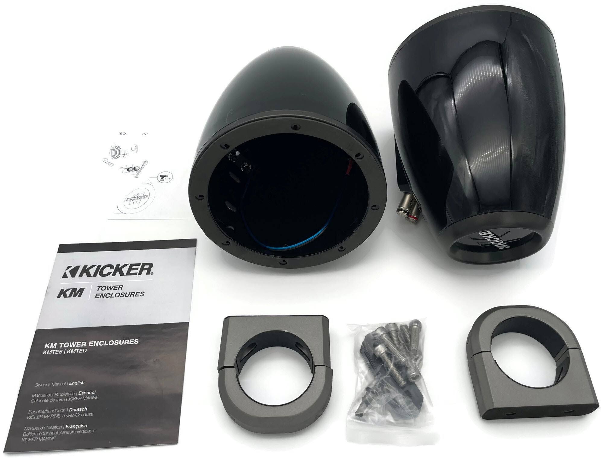 Kicker 12kmtes Tower Enclosure For 6.5-Inch Marine Speakers (Pair) IT_TLQAP9ZK