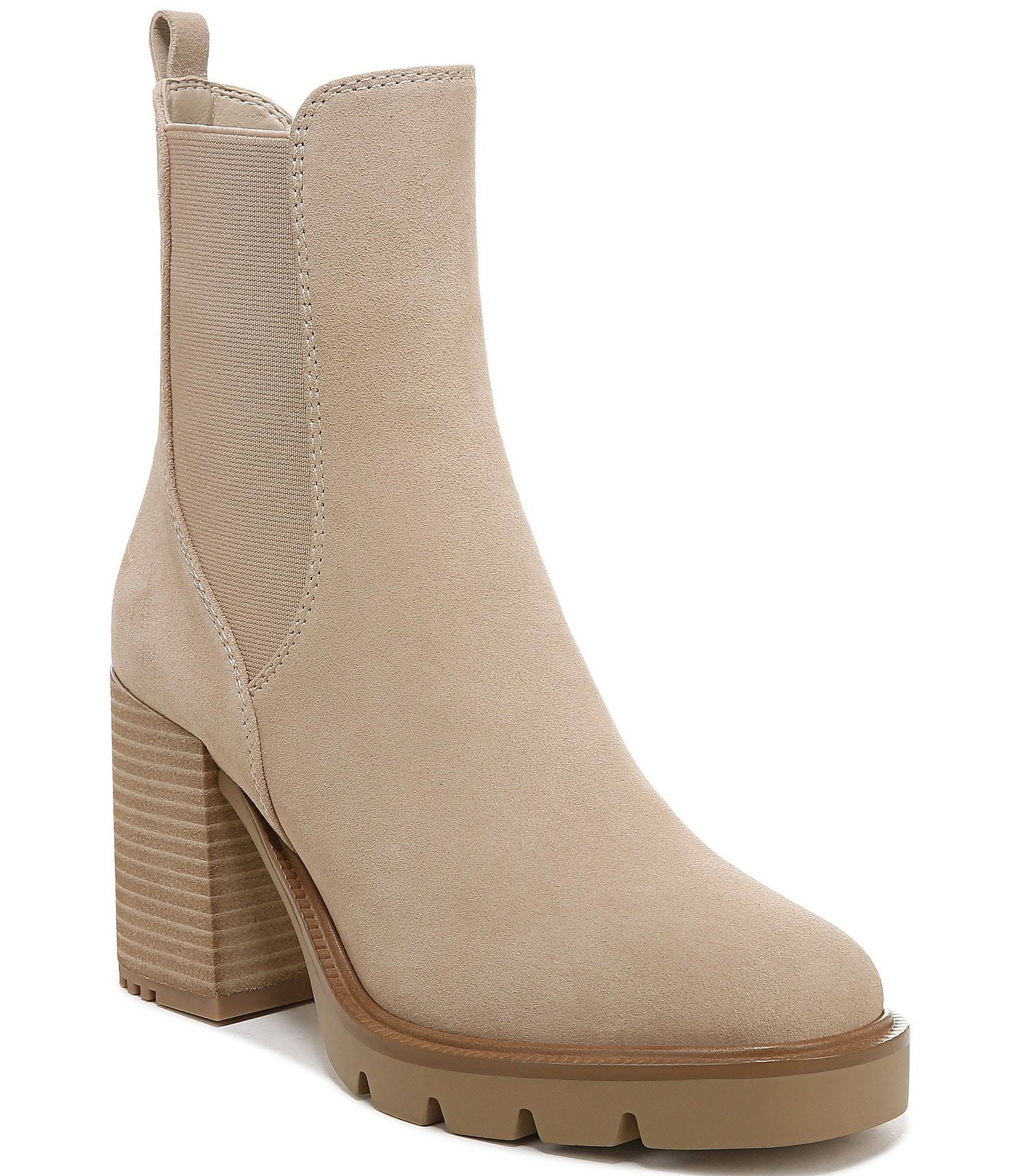 Sam Edelman Rollins Block Heel Chelsea Boot In Sesame BP_NWSXUG36