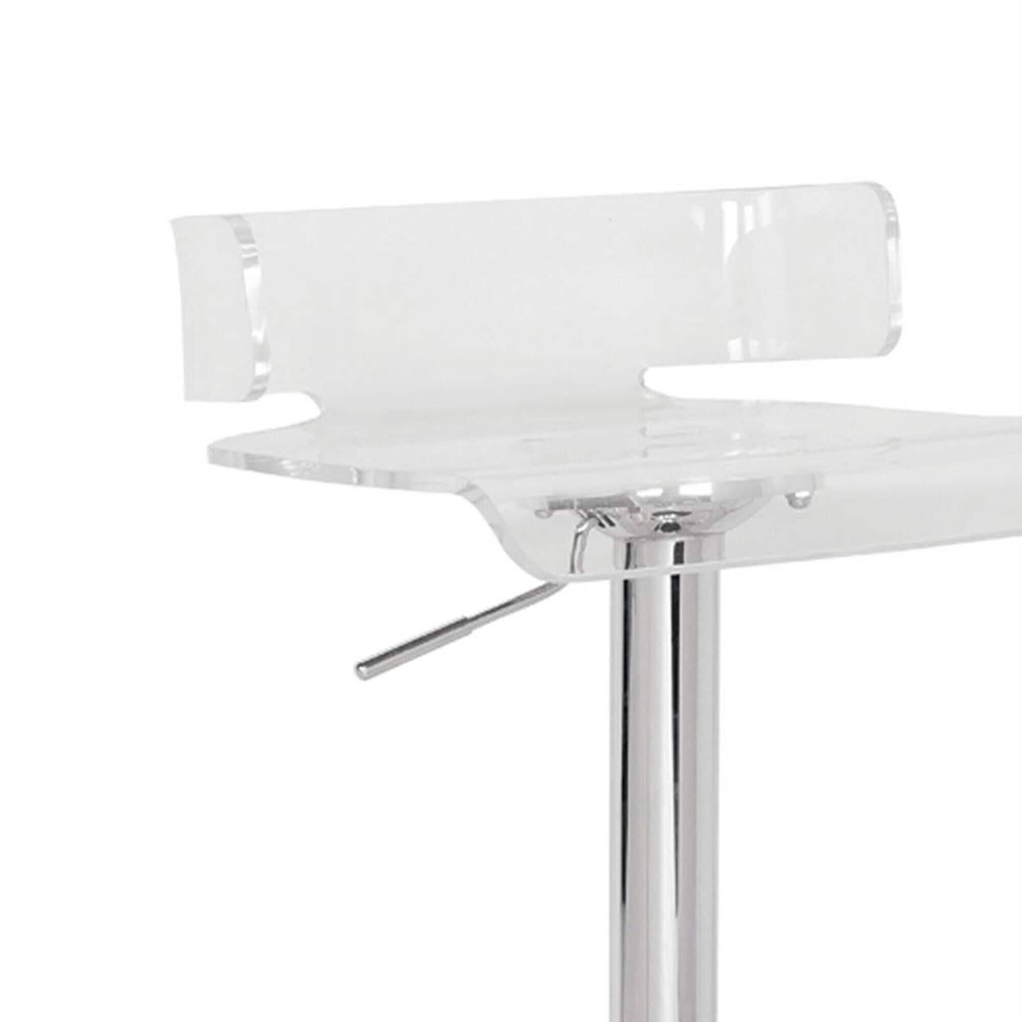 Acme Rania Adjustable Stool W/ Swivel Clear & VQ_TGF4IRK9