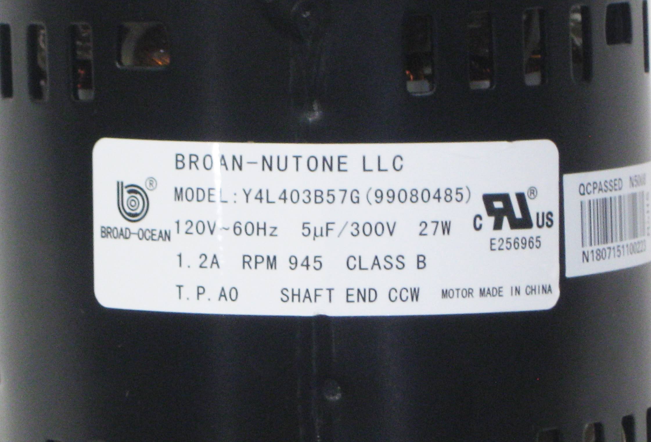 Broan 99080485 Replacement PN_MHSXHJFR