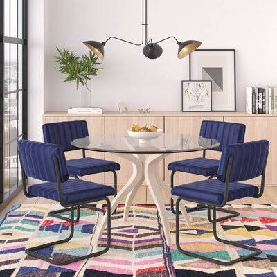 Araiza Velvet Side Chair (Set Of 2) Color: VO_SY1UCZSE
