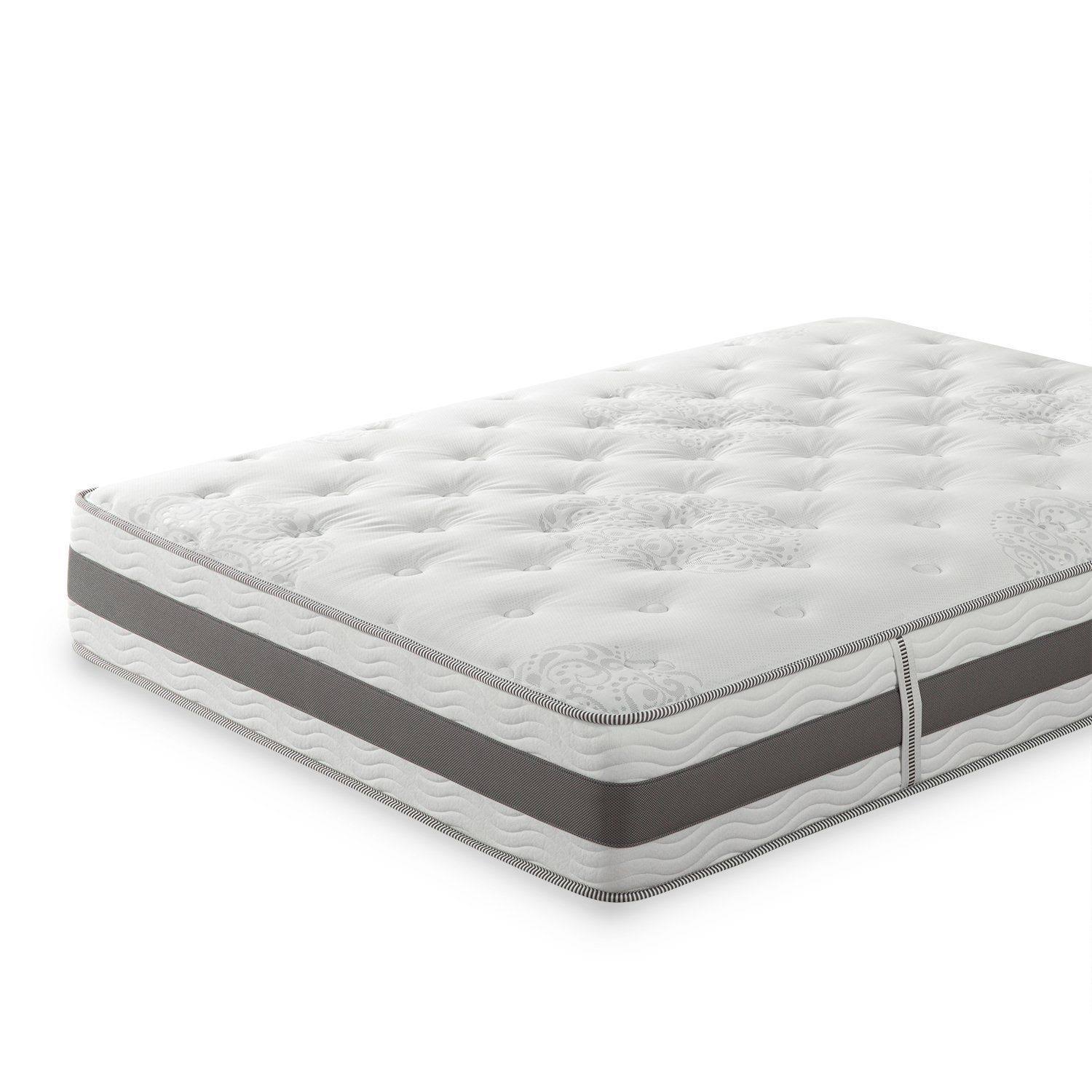 Zinus 12 Inch Green Tea Cooling Gel Memory Foam Hybrid Mattress / Pocket Innersprings For Motion Isolation / Edge Support, BQ_ZGU0WRBF