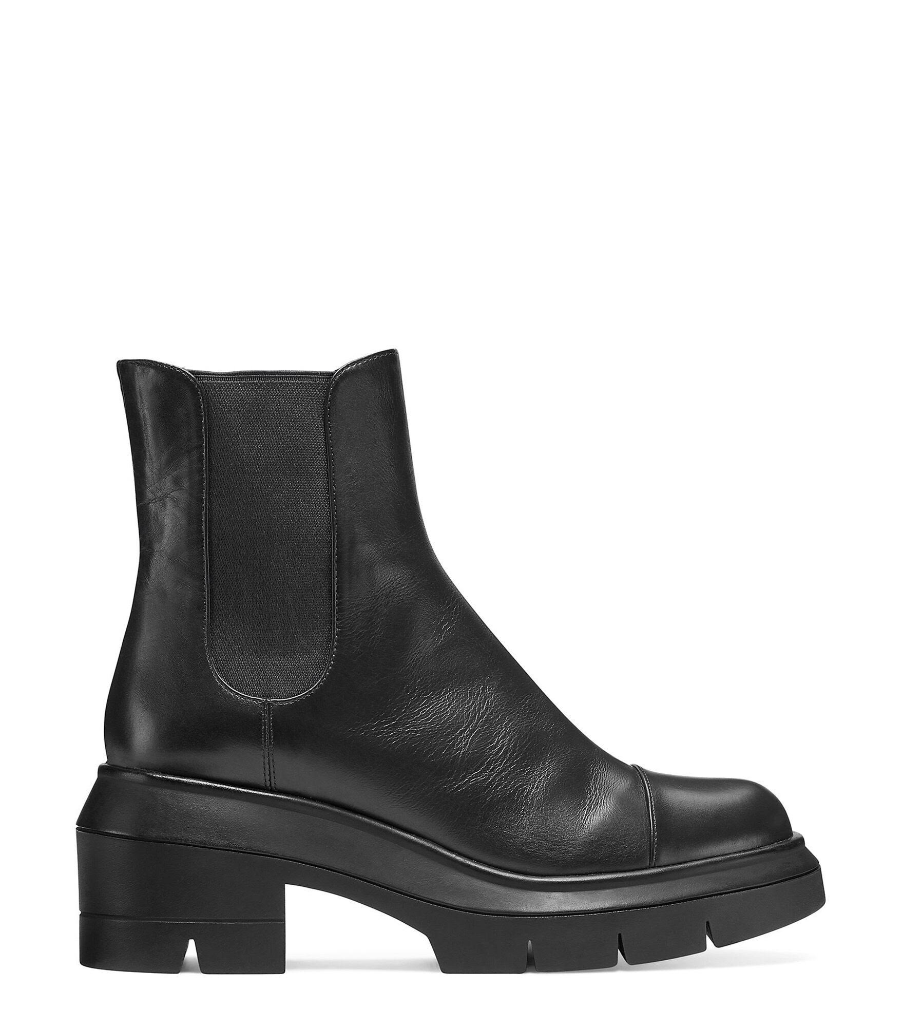 Stuart Weitzman Women's Norah Lug-Sole Chelsea Boots - Black - Size YC_TYJMN53K