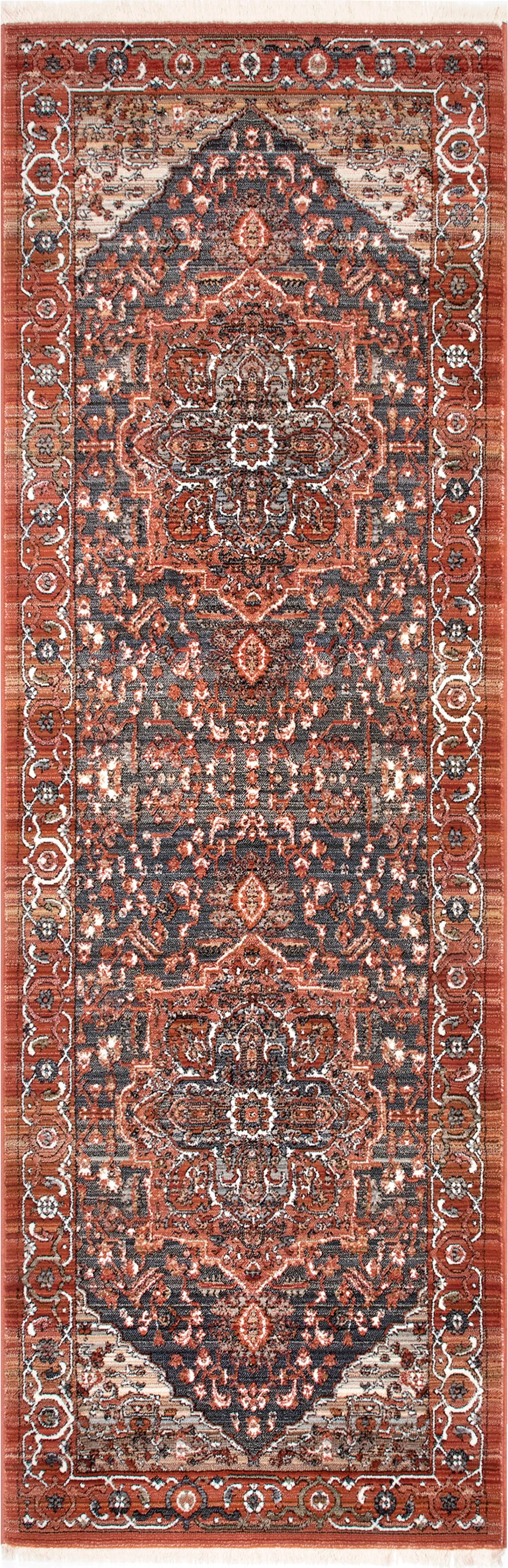 Nuloom Oliveira Floral Medallion Fringe Area Rug, 4' X 5' 7 Inch, B7_HXUTFYQV