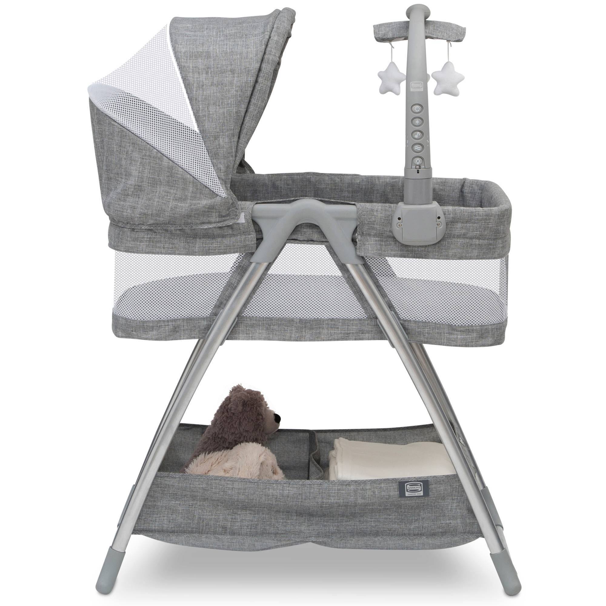 Simmons Kids City Sleeper Bassinet, Grey 2L_OGSYGCAG