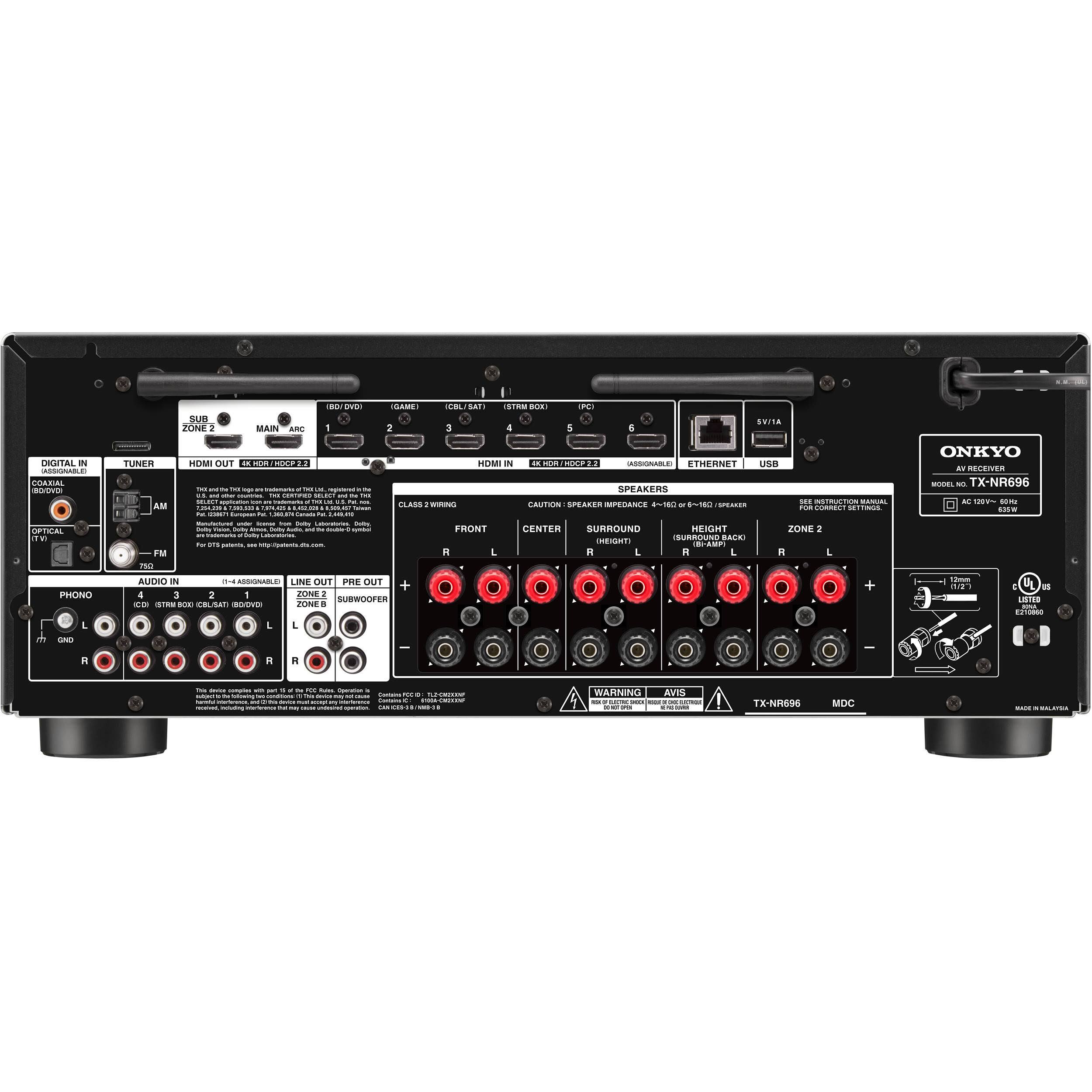 Onkyo Tx-Nr696 7.2-Channel Network A/V NG_38U9SW92