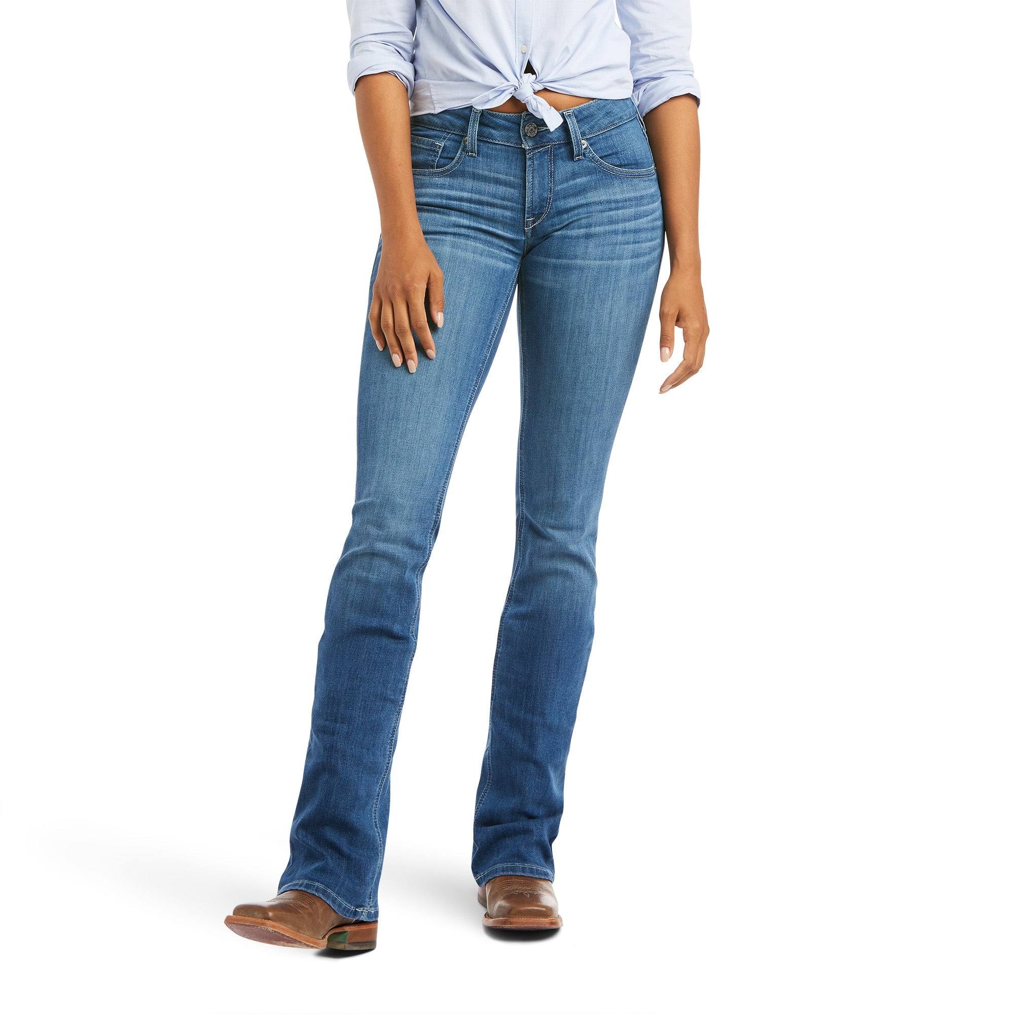 Ariat Women's R.E.A.L. Mid Rise Patricia Boot Cut Jean 33 / 1F_FDSICBZS