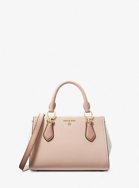 Michael Kors Women's Marilyn Small Color-Block Saffiano Leather Crossbody Bag - Natural - V8_QBZCIILP