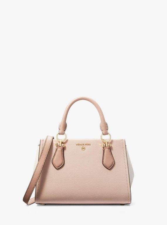 Michael Kors Women's Marilyn Small Color-Block Saffiano Leather Crossbody Bag - Natural - V8_QBZCIILP
