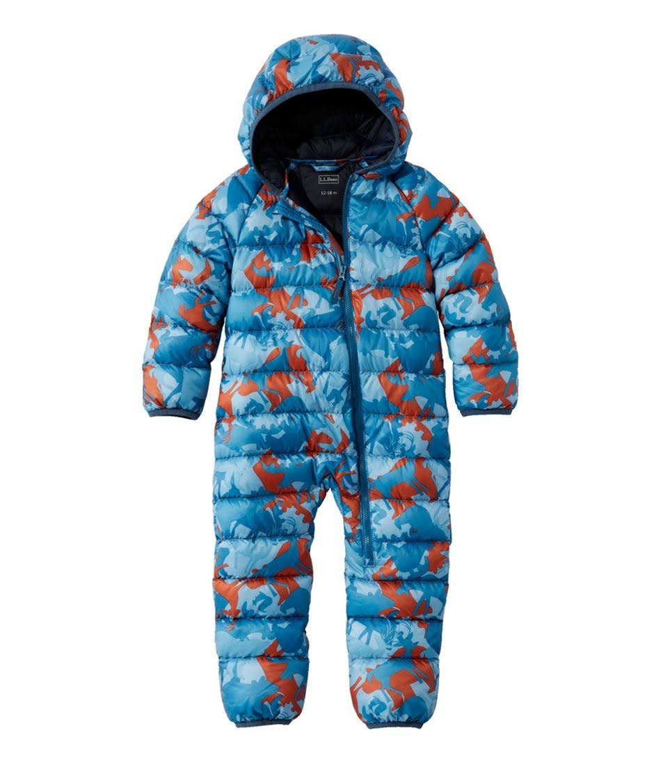 L.L.Bean Ultralight 650 Bunting Print (Infant) Jumpsuit & Rompers One Piece Rust Orange Animal Camo : 3-6 NU_SWYS29II