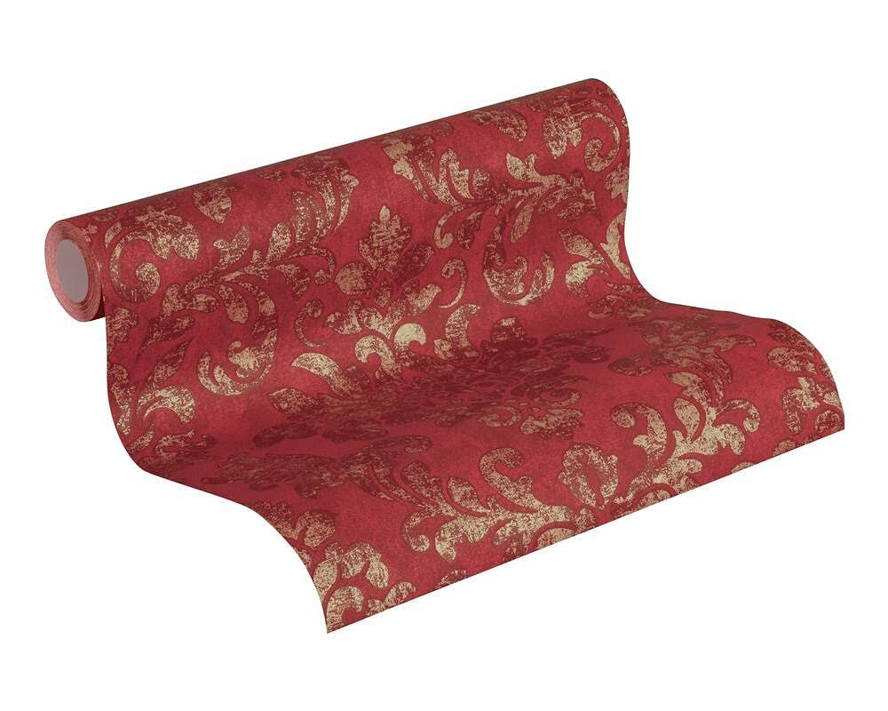 33' L X 21 W Wallpaper Roll Concord Wallcoverings Color: Red/TJ_TR9JFTMJ