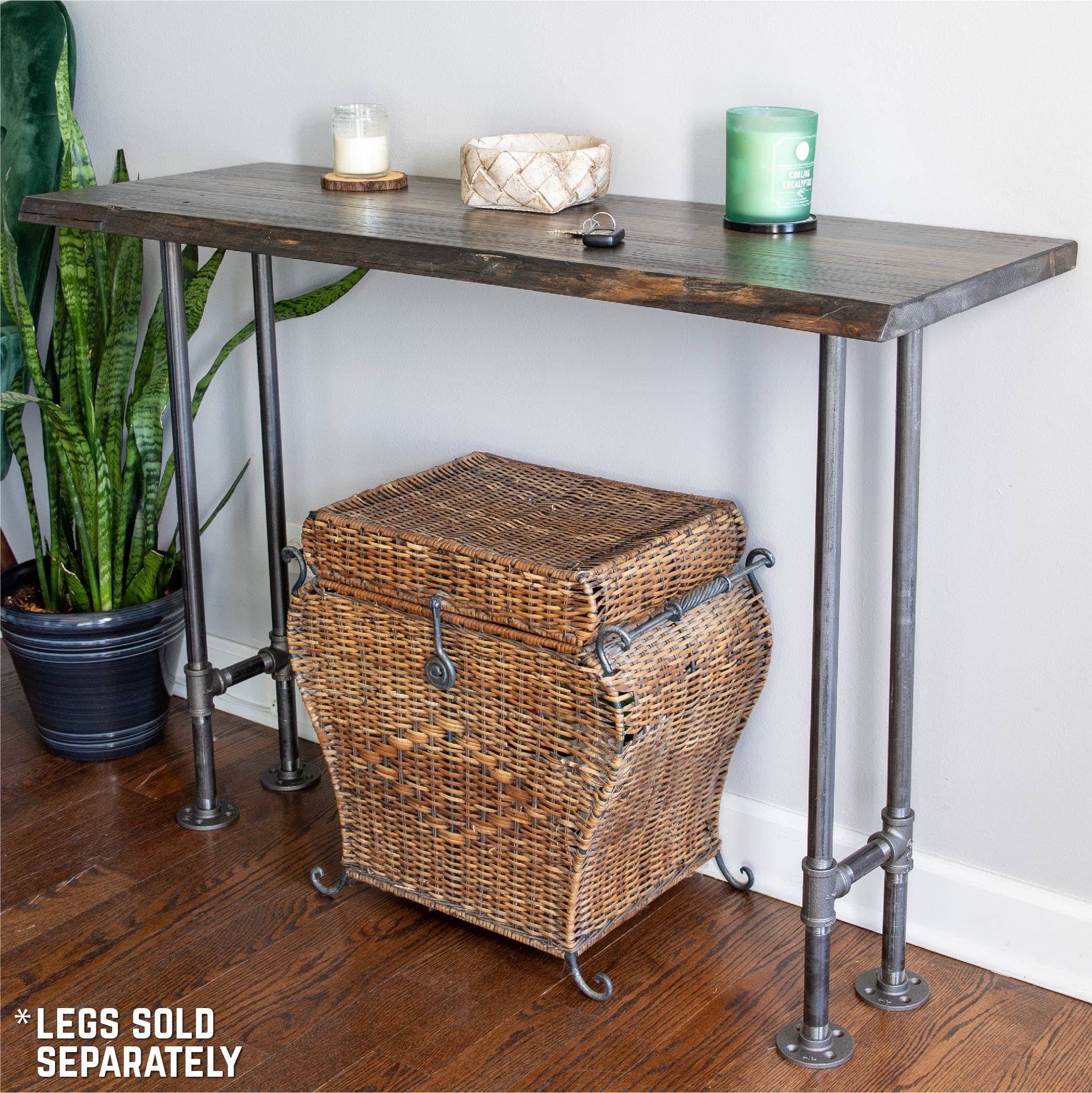 Restore Trail Brown Solid Wood Console Tabletop, Size: 48 QR_Z1LAUCHC