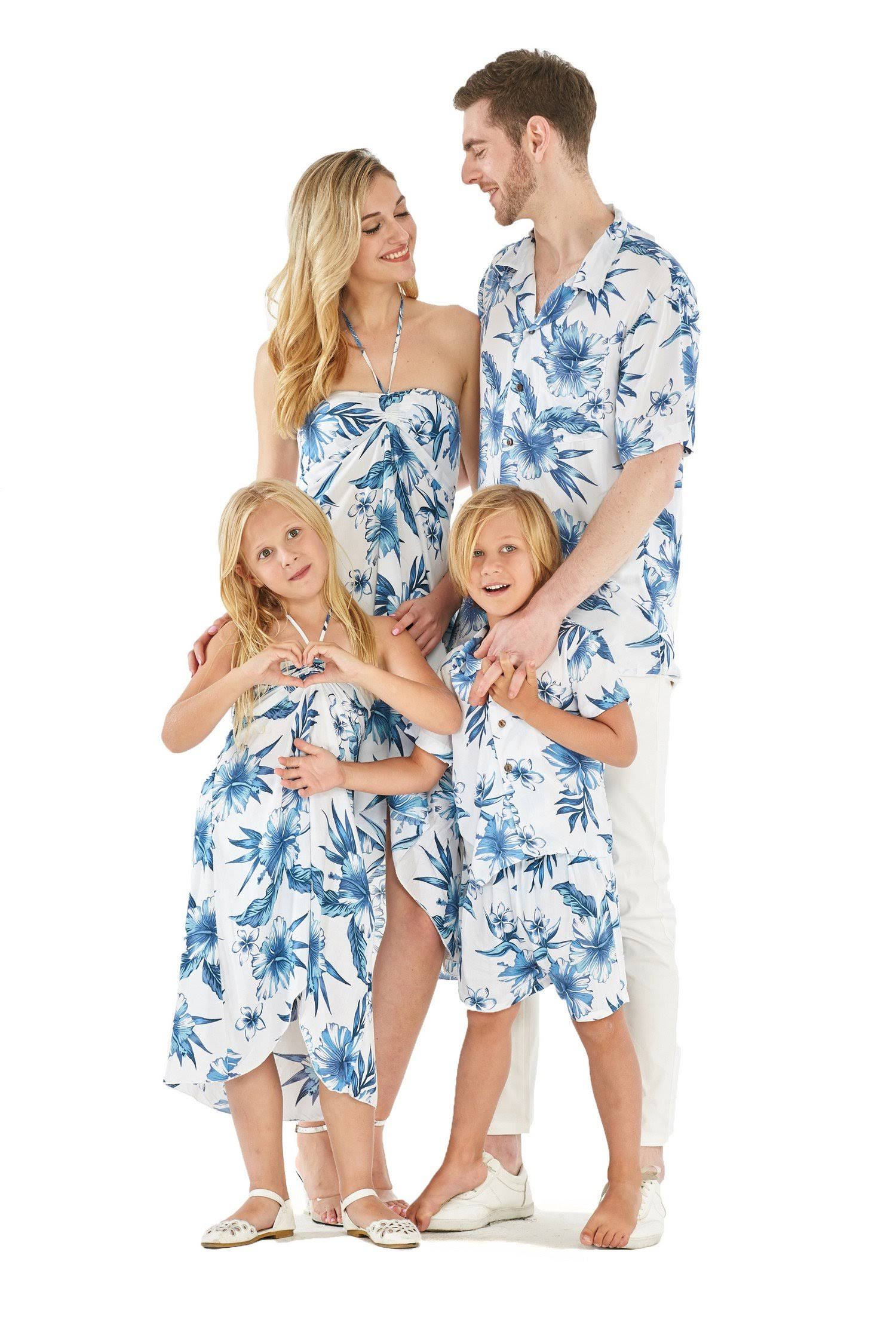 Hawaii Hangover Couple Matching Hawaiian Luau Party Outfit Set Shirt Dress In Day Dream Bloom Men Xl Women L, Adult Unisex, Size: Men Xl - Women KT_JJMDDAEN
