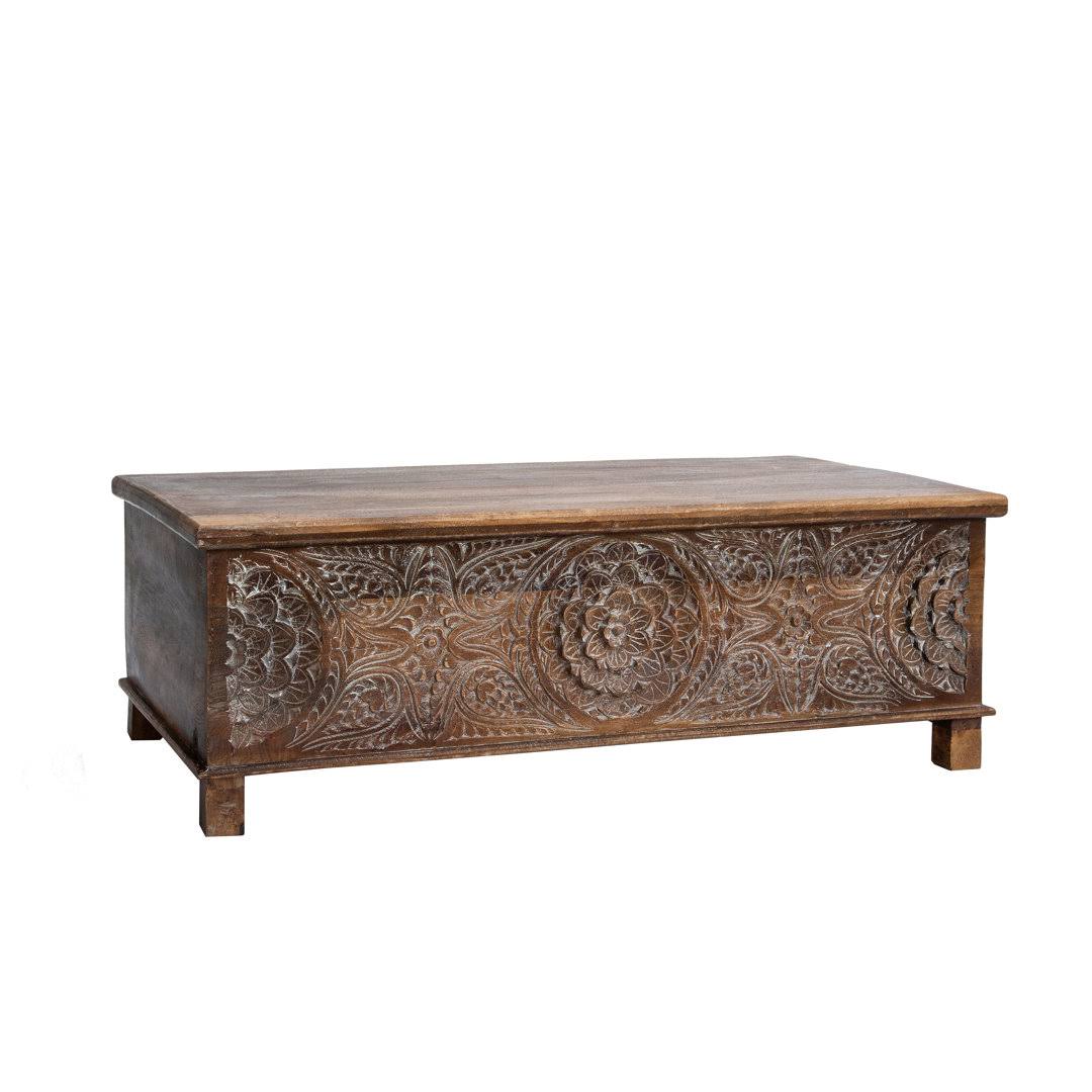 Bungalow Rose Ivaan Trunk Coffee Table With Lift Top, Y0_FXDPD174