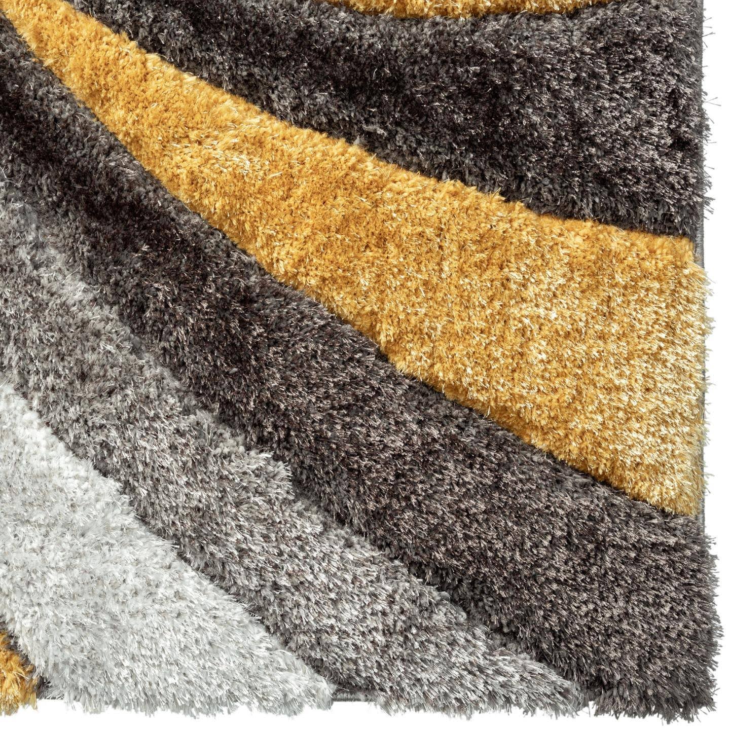 Luxe Weavers Modern Shag Geometric Area Rug, Yellow NQ_EWOGNWM4
