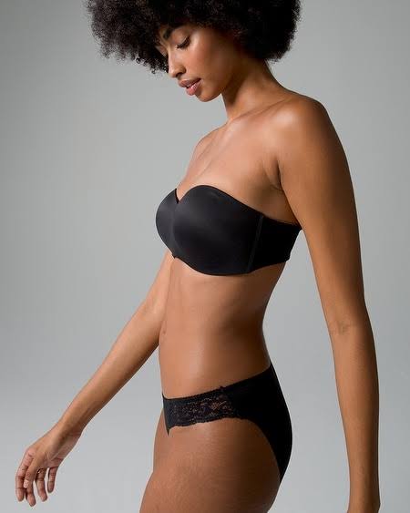 Enbliss Wireless Stay Put Multi-Way Strapless Bra, Nude, Size 34dd By Soma, Convertible LX_POEER9IK