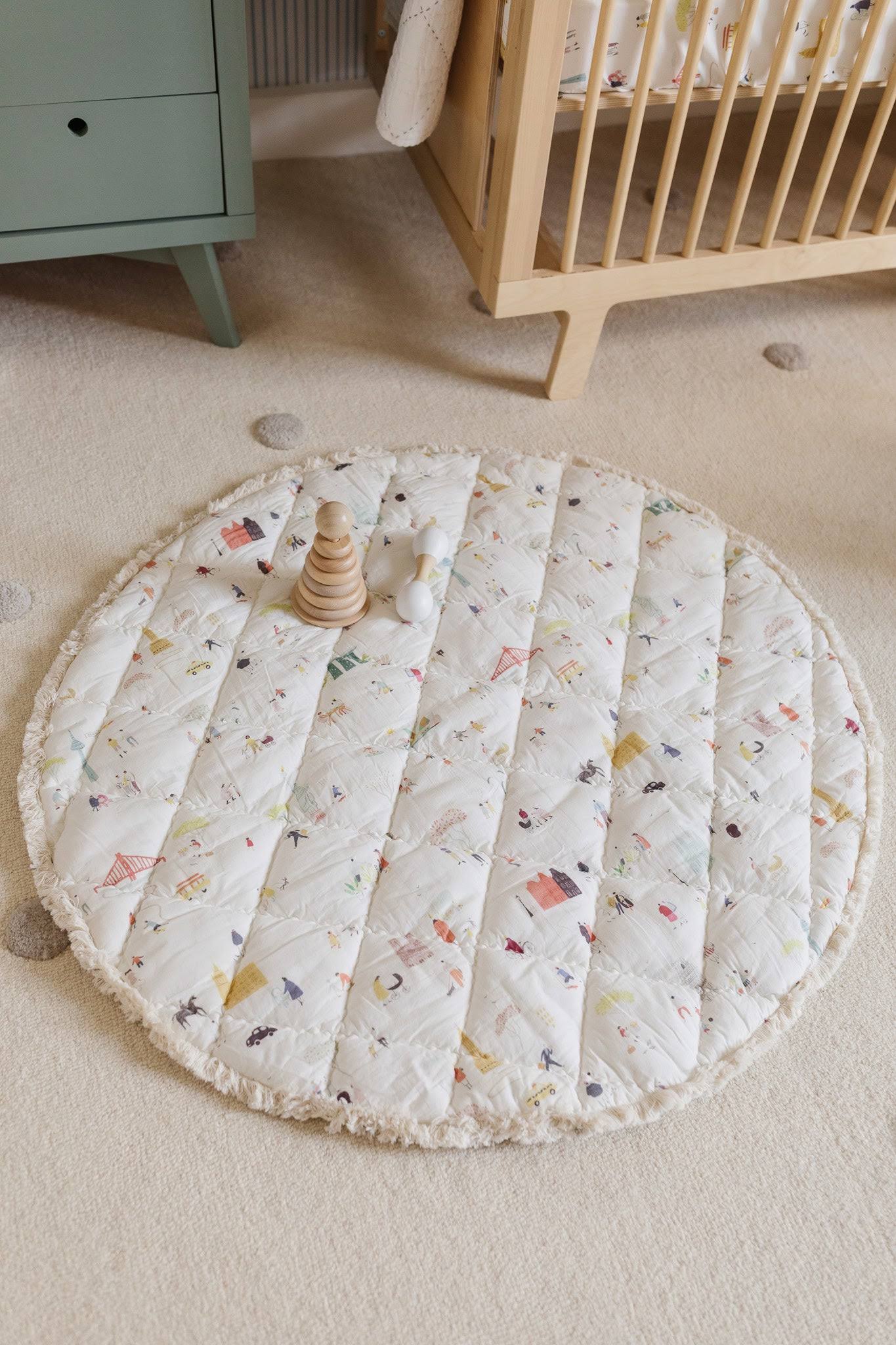Pehr Rocketman Reversible Round Play Mat In OW_YXR2CDGY