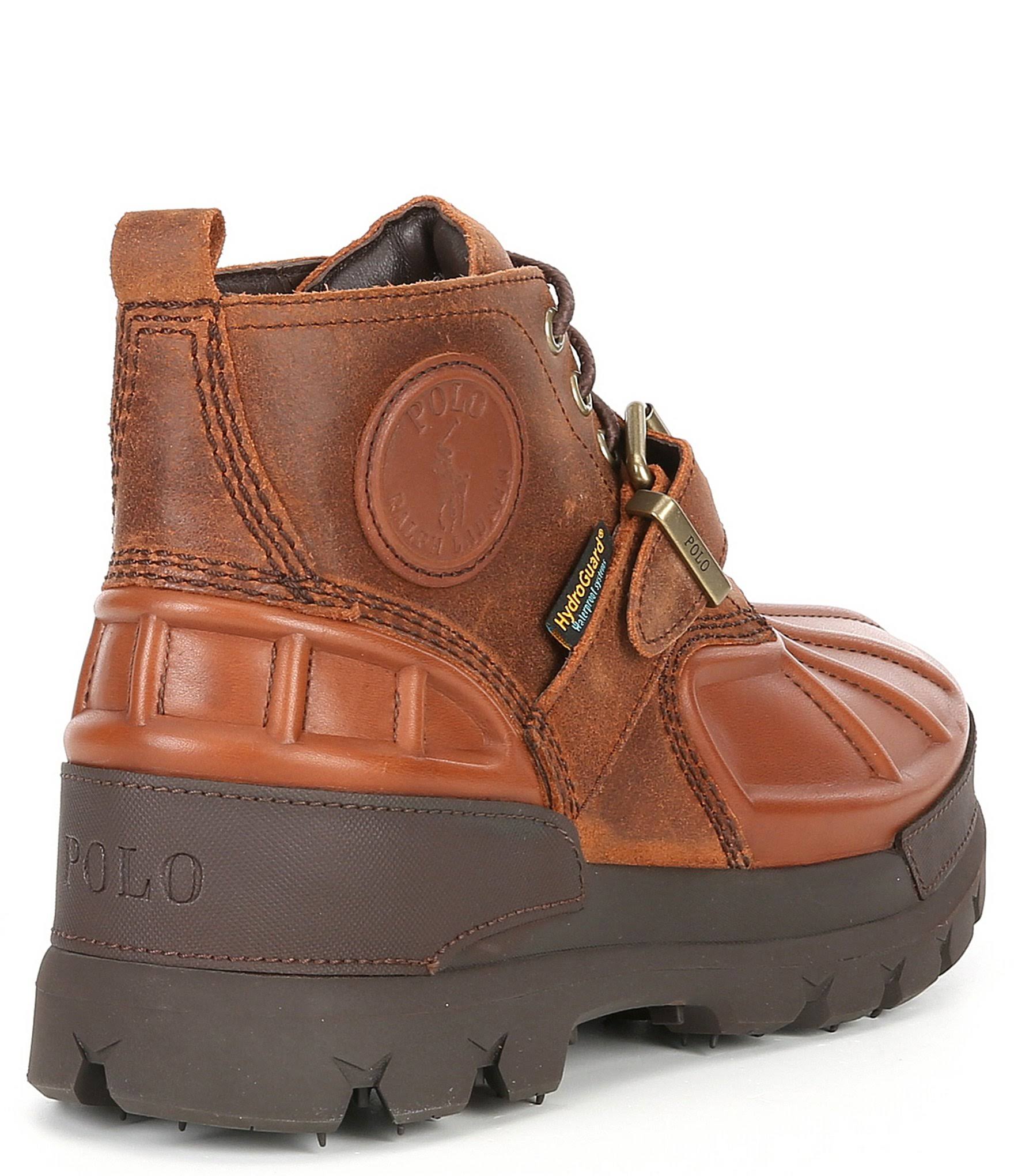 Ralph Lauren Men's Oslo Low Waterproof Leather-Suede Boot - Size 9.5 In Polo LG_UOYW2OAO
