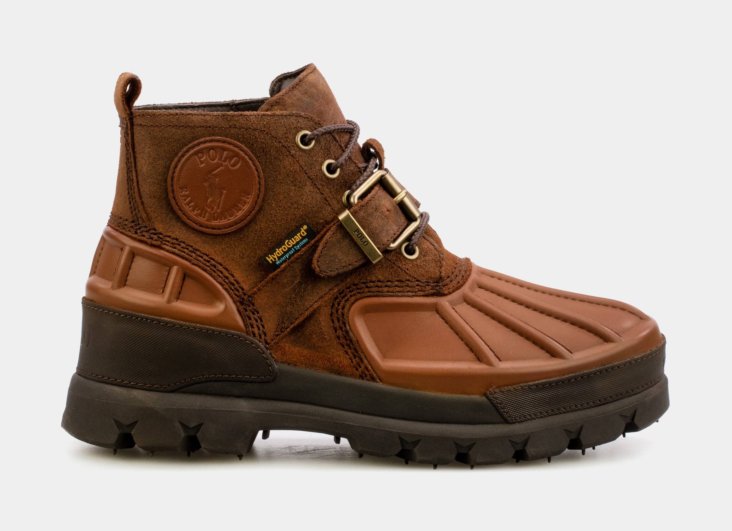 Ralph Lauren Men's Oslo Low Waterproof Leather-Suede Boot - Size 9.5 In Polo LG_UOYW2OAO