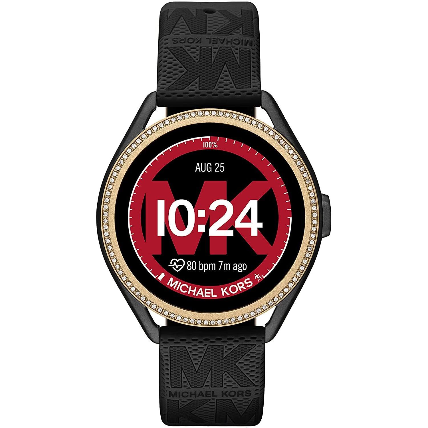 Michael Kors Access Gen 5e Mkgo Black Rubber Smartwatch VO_OCEGNTNO