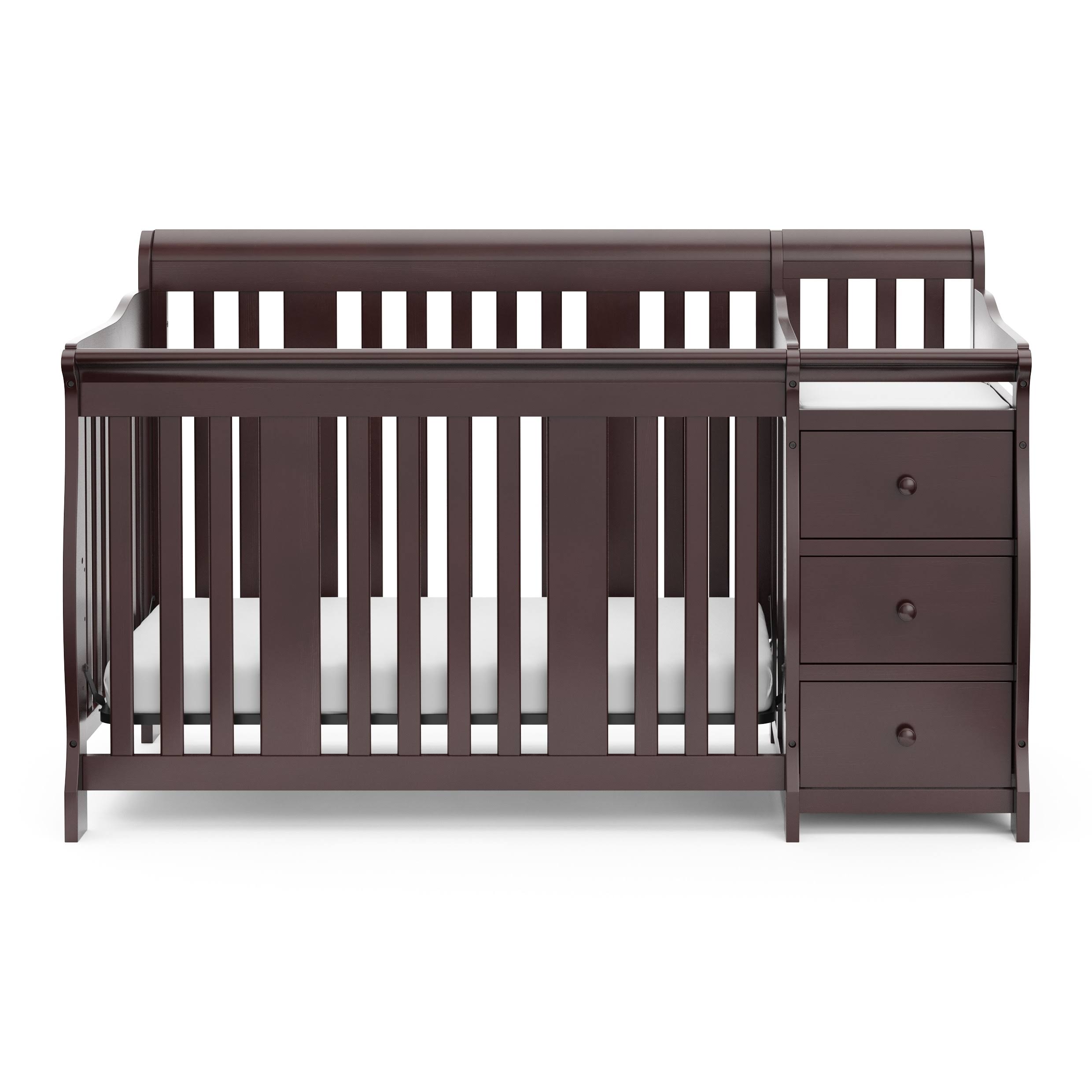 Storkcraft Portofino 4-In-1 Convertible Crib And Changer (Gray) SM_5BVT80FN