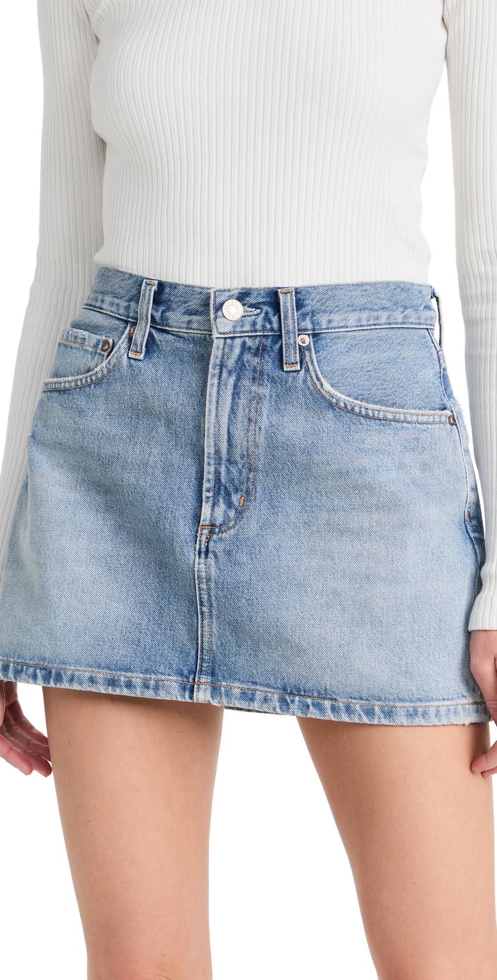 Agolde Liv Denim Miniskirt - CP_BKGHN05K