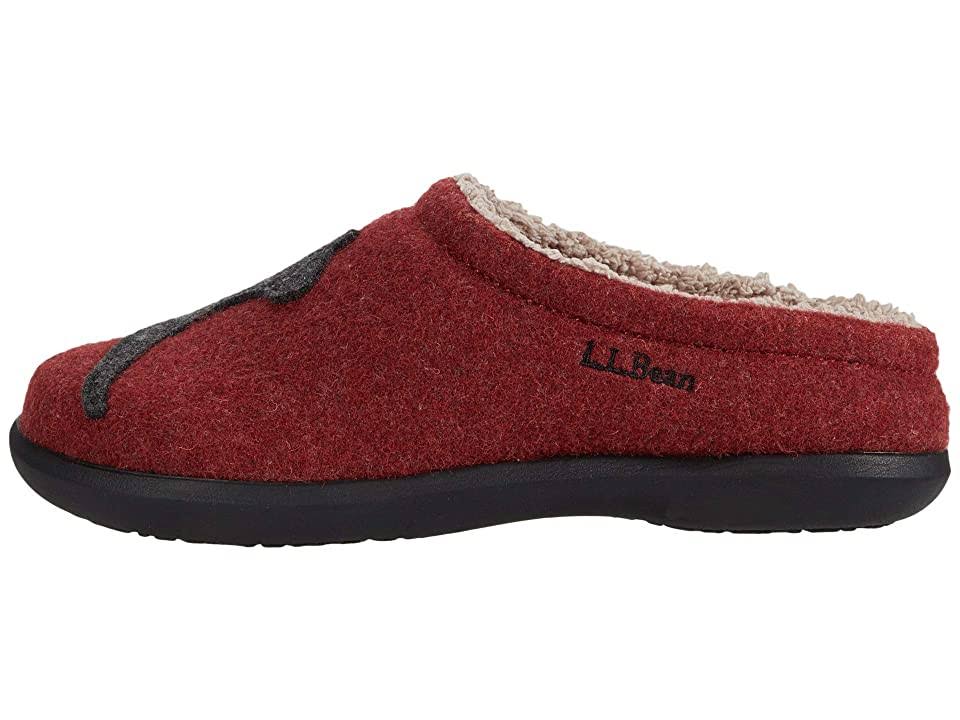 L.L.Bean Daybreak Scuffs Motif Women's Slippers Deepest Red/Charcoal Cat : 11 B - KF_HBL4JQYR