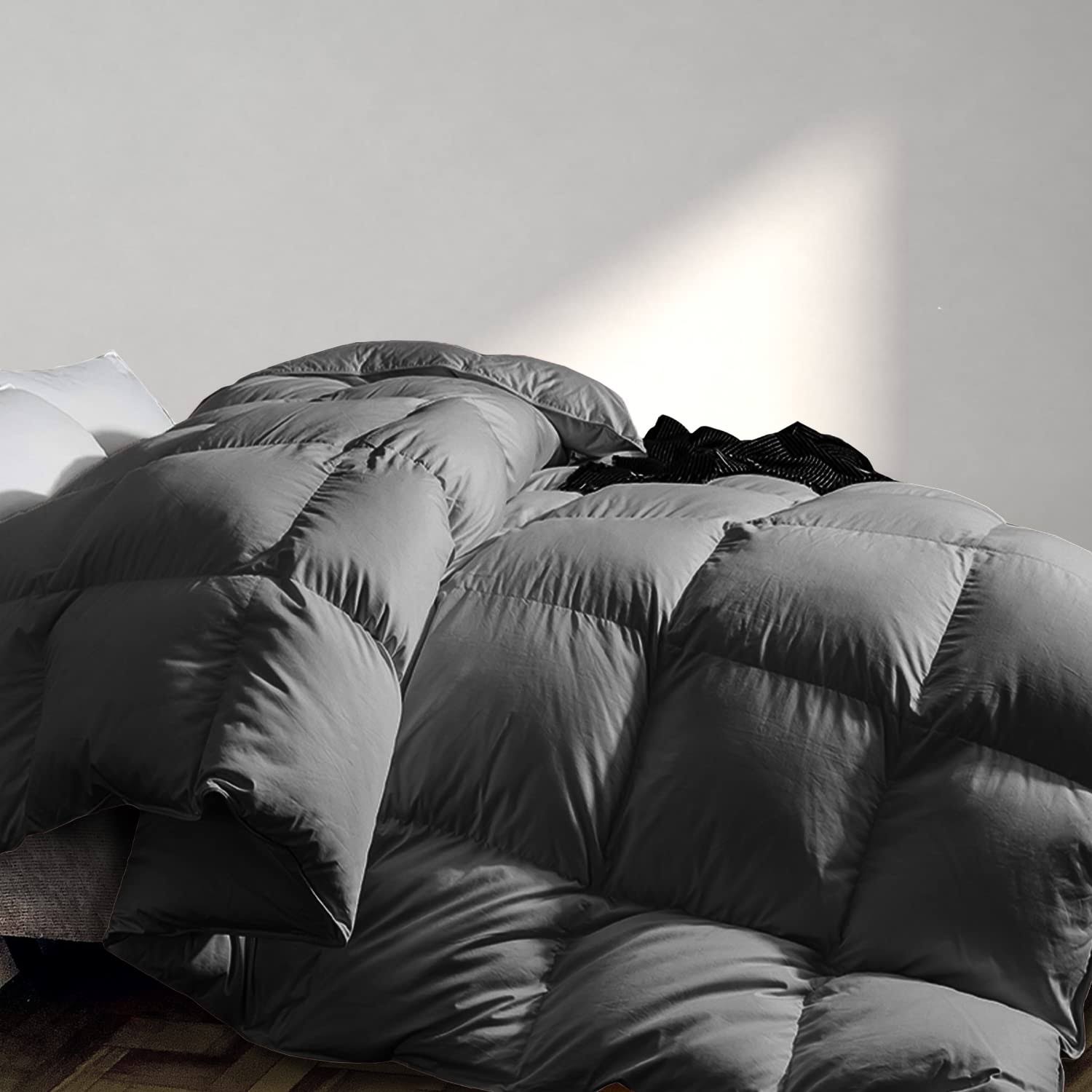 Marshmallow Dream Year-Round Feather Down Comforter, Fluffy Twin Size Duvet Insert Or Stand-Alone For All-Season Soft Cotton Fabric Down OF_YVFVPQ5K