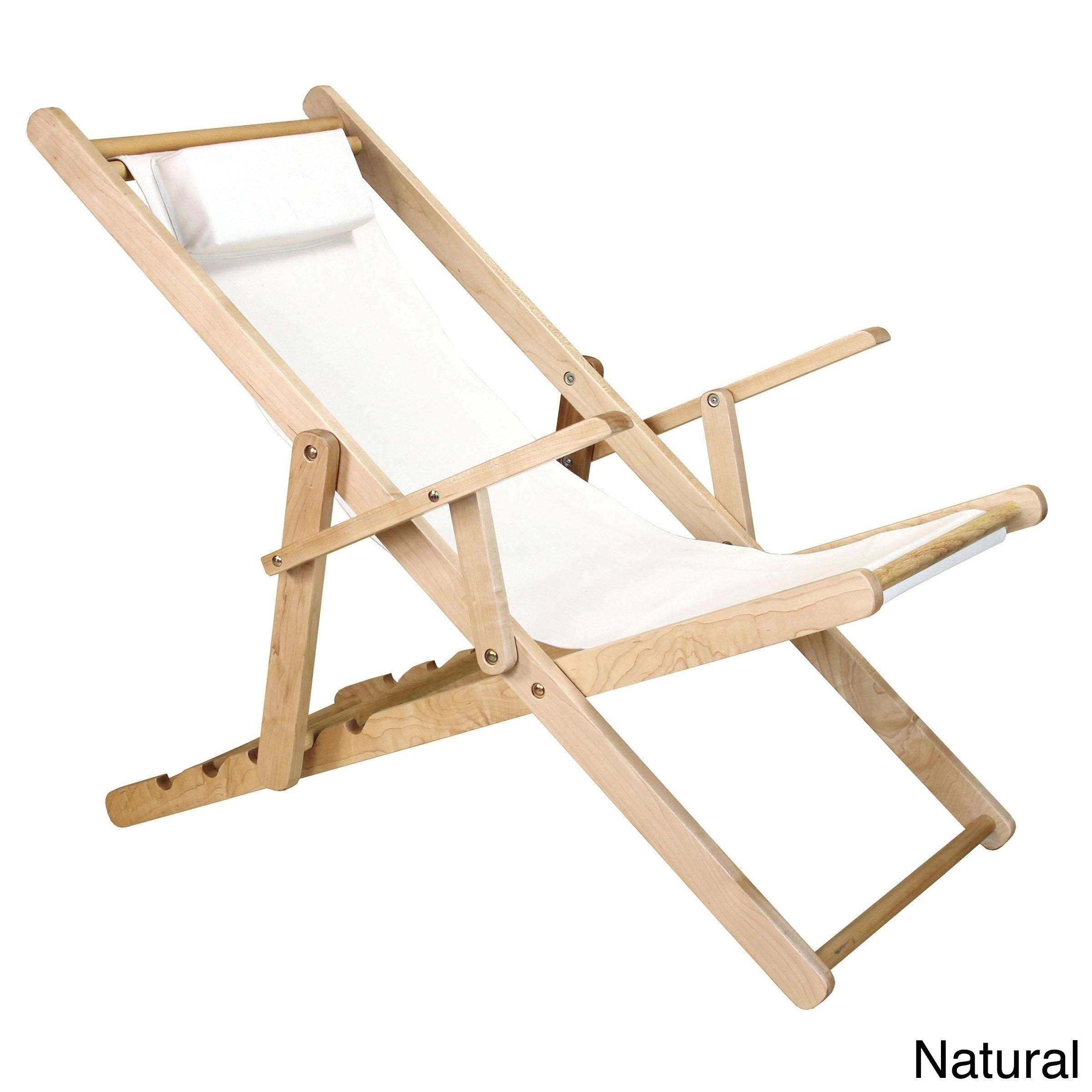 Casual Home Sling Chair - Natural Frame Green PK_UHGKXZF9